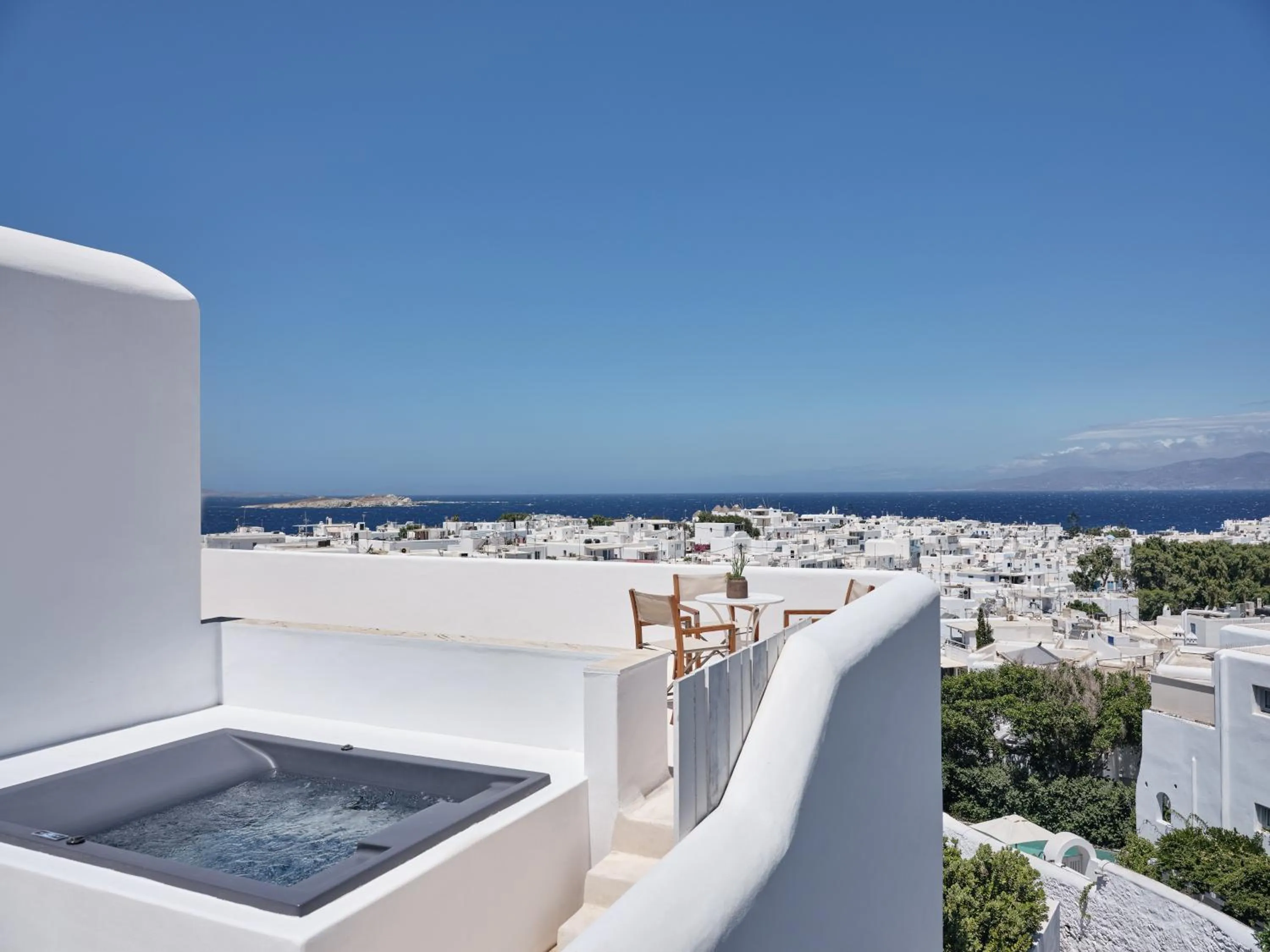 Sea view in Belvedere Mykonos - Main Hotel - The Leading Hotels of the World