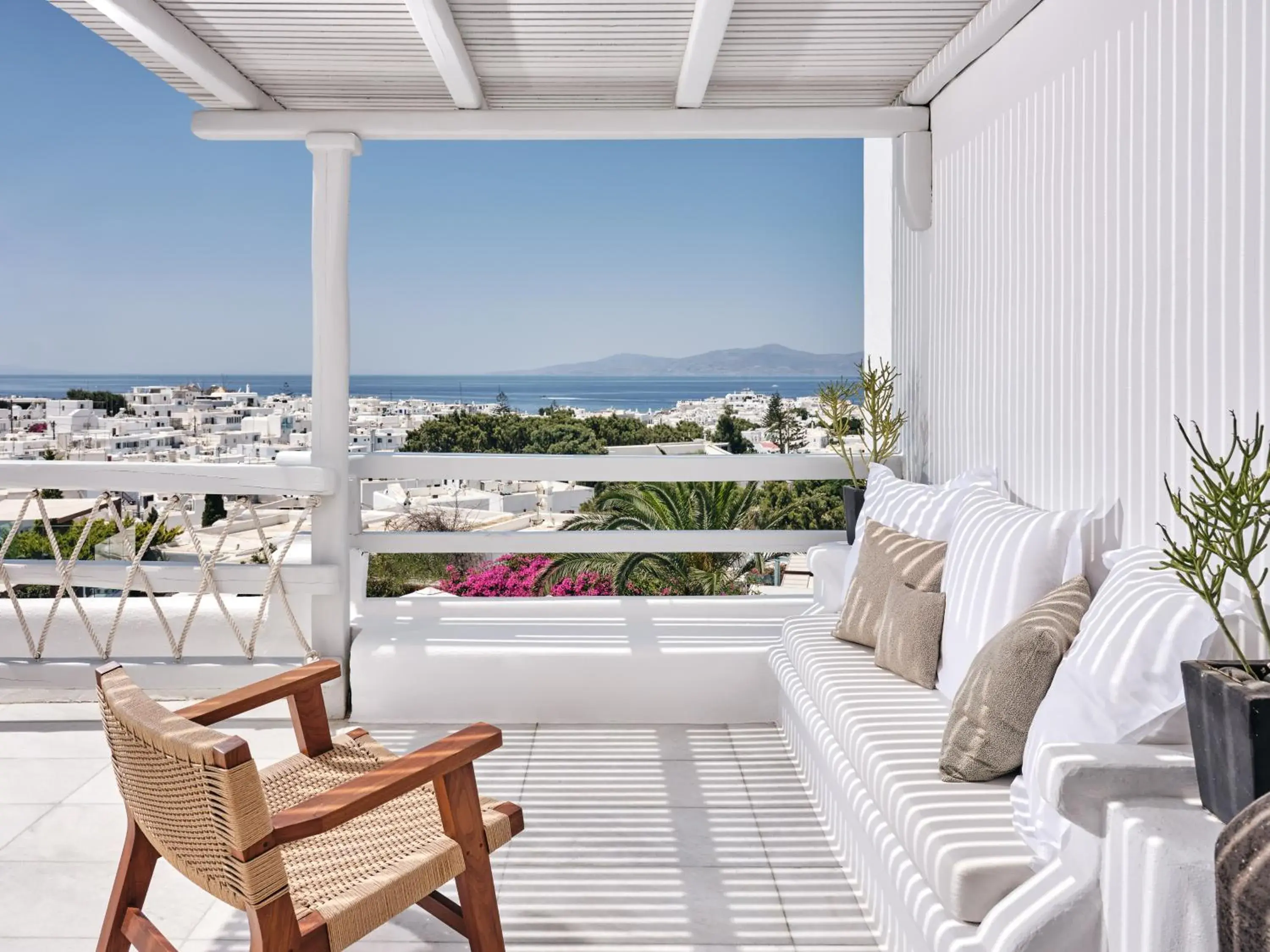 Panoramic Double or Twin Room with Private Sundeck in Belvedere Mykonos - Main Hotel - The Leading Hotels of the World Panoramic Double or Twin Room with Private Sundeck in Belvedere Mykonos - Main Hotel - The Leading Hotels of the World