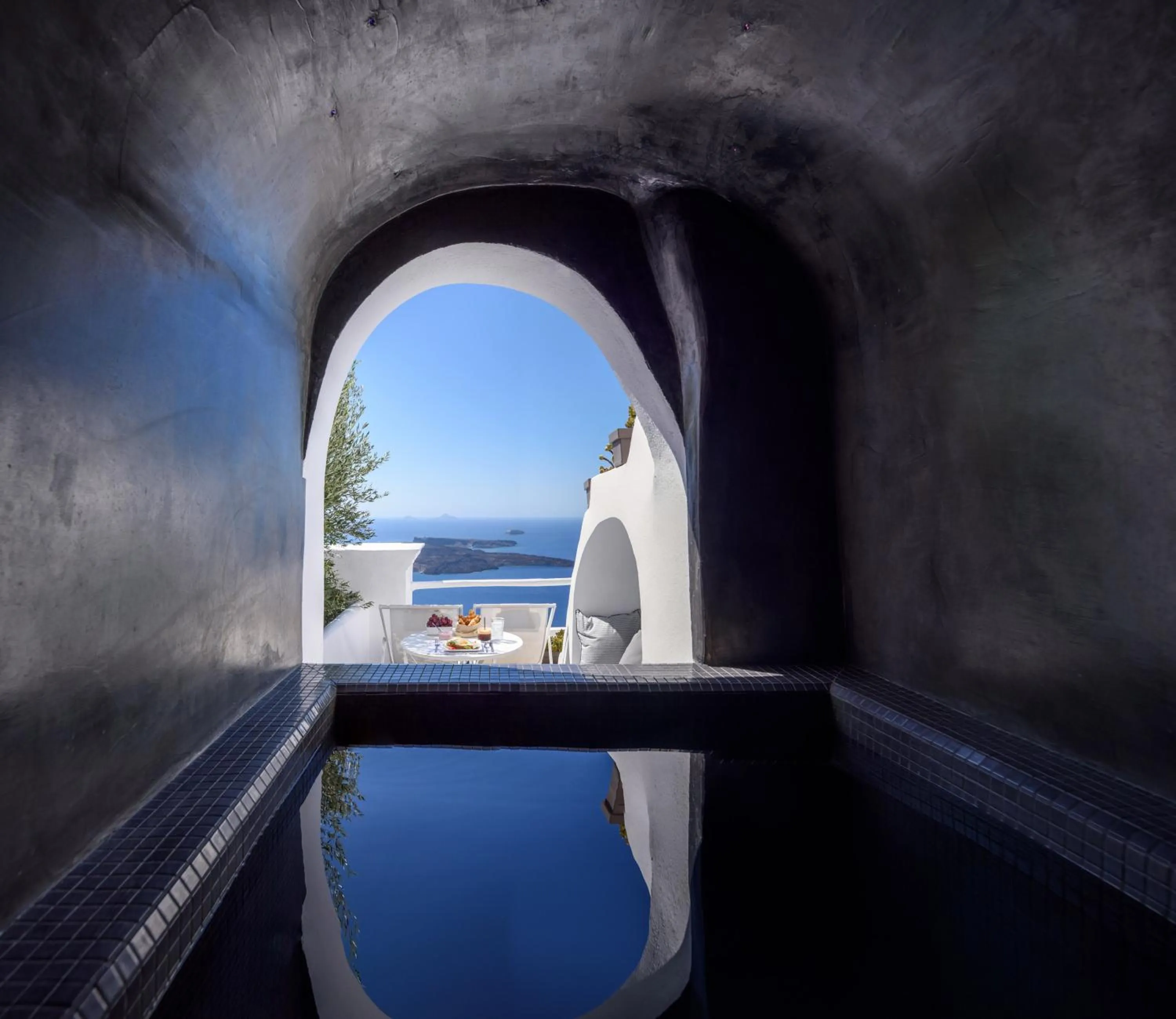 Pool view in Senses Suites