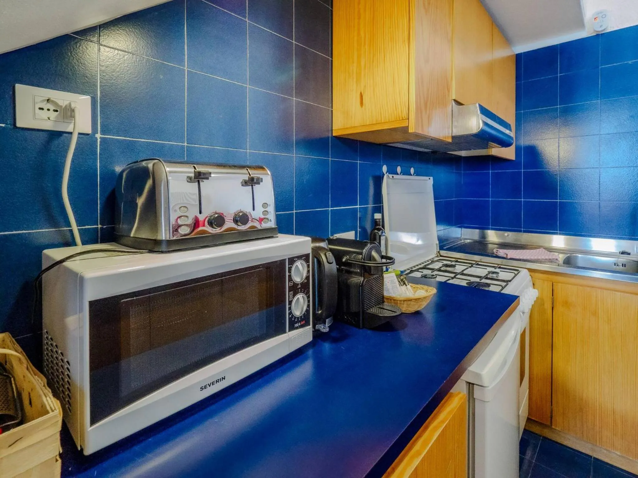 Kitchen or kitchenette in Il Baluardo Sea View Apartment on the Cliff