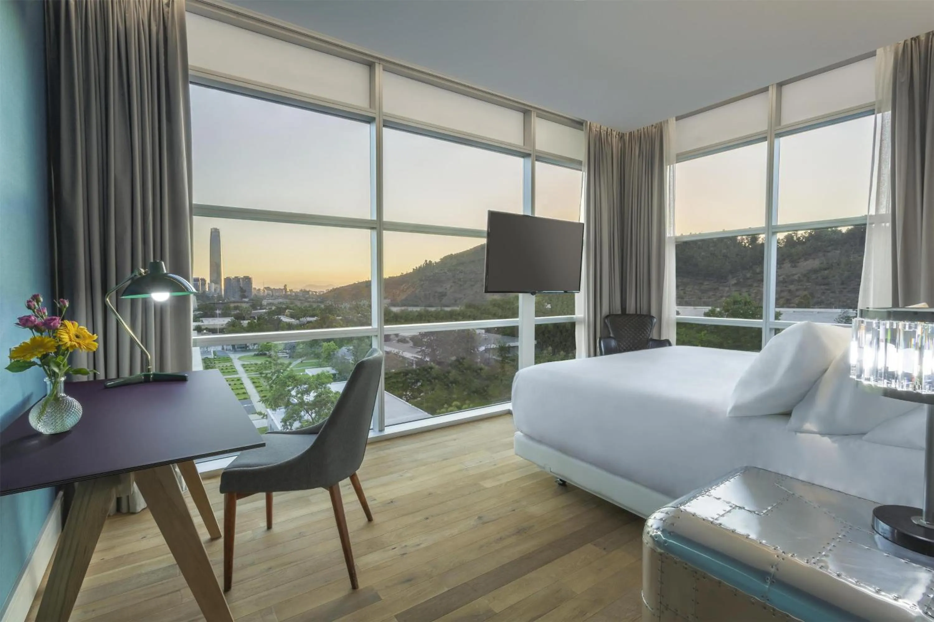View (from property/room), Bed in NH Collection Santiago Casacostanera