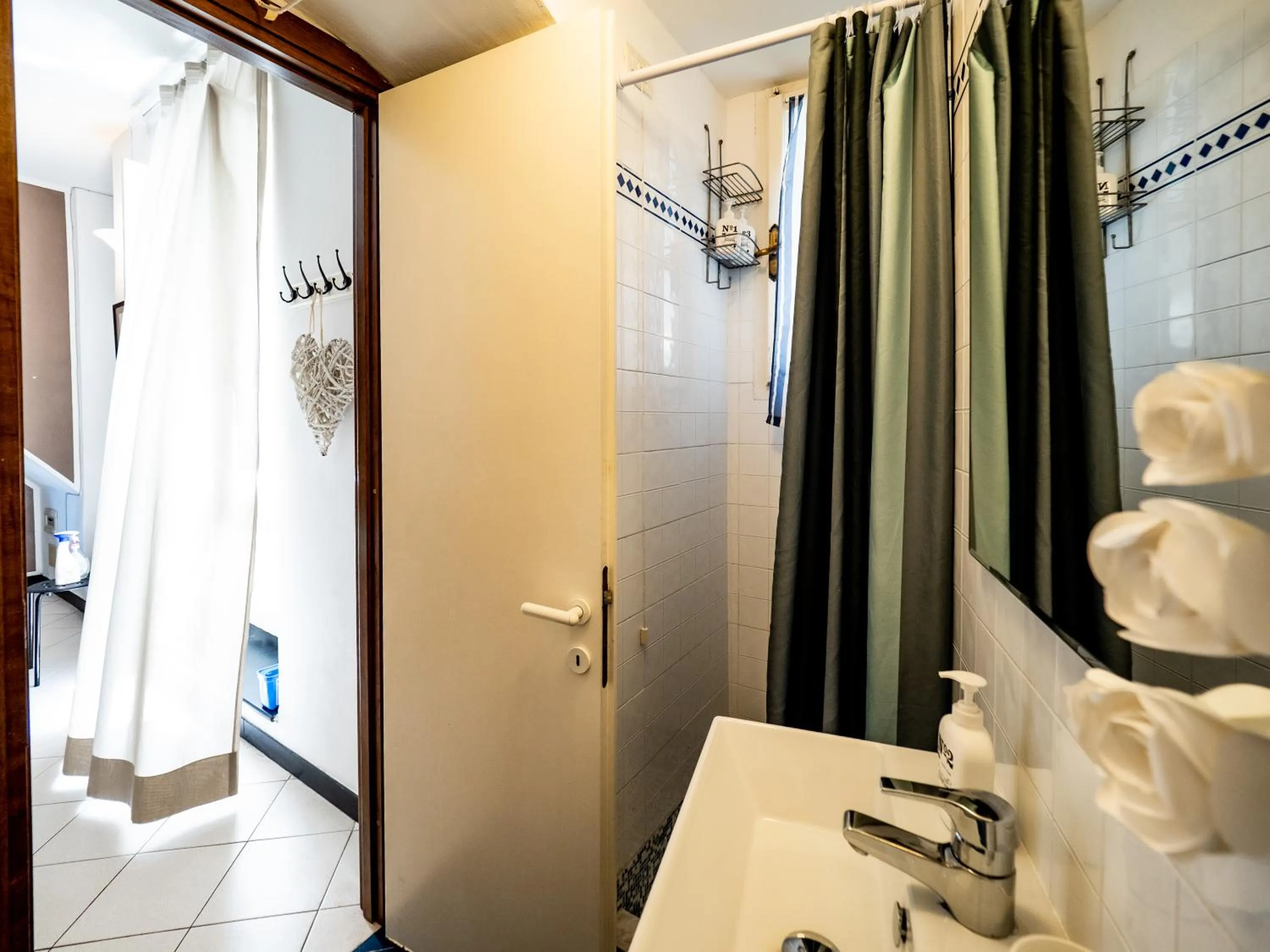 Shower in Ventegà Sea View Apartment with Balcony