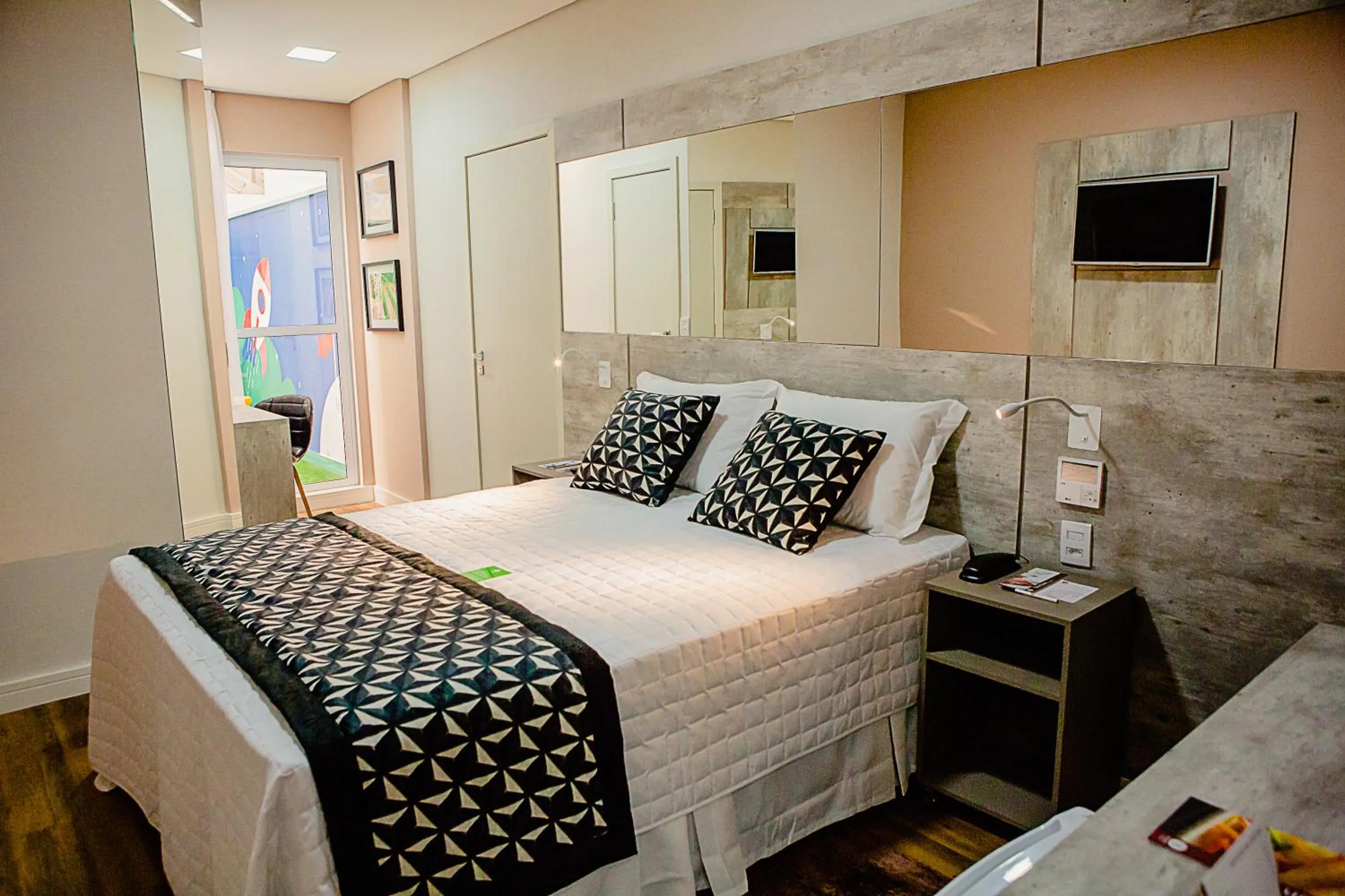 Patio, Bed in Bristol Viçosa Hotel