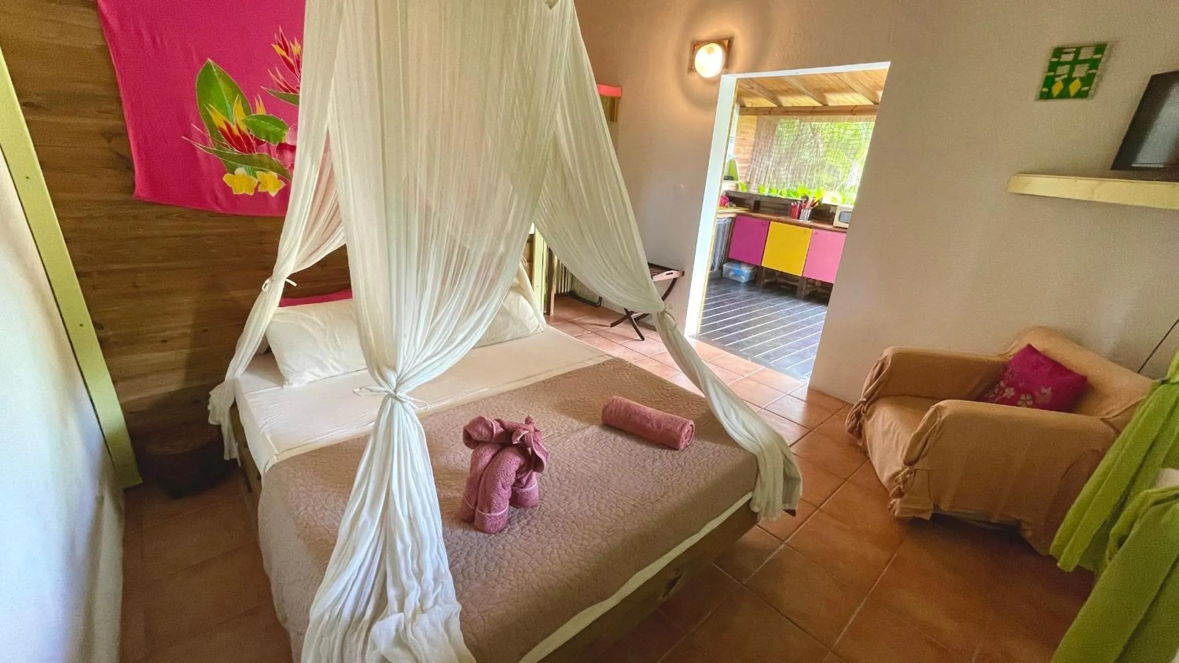 Bed in Gite LES CALEBASSIERS