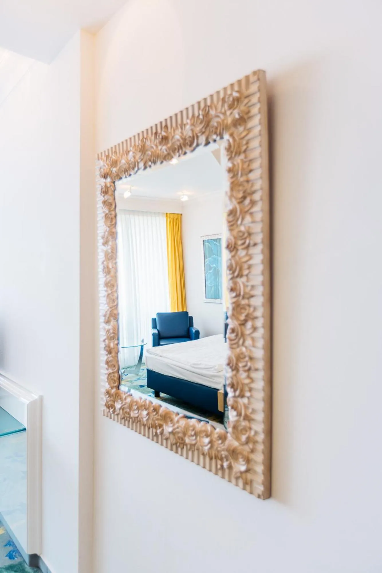 Decorative detail, Bed in Vitalia Seehotel