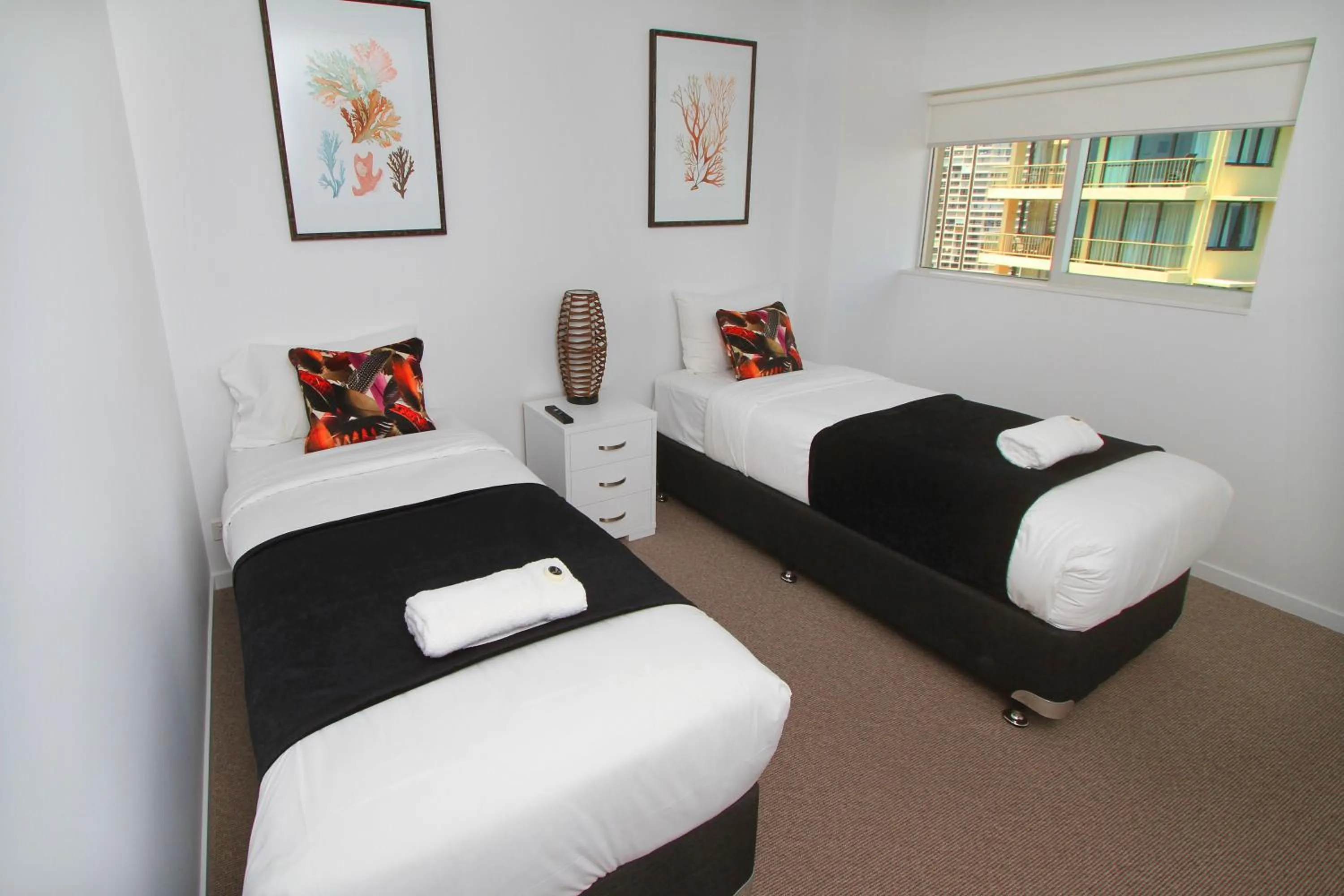 Bedroom, Bed in Narrowneck Court Holiday Apartments