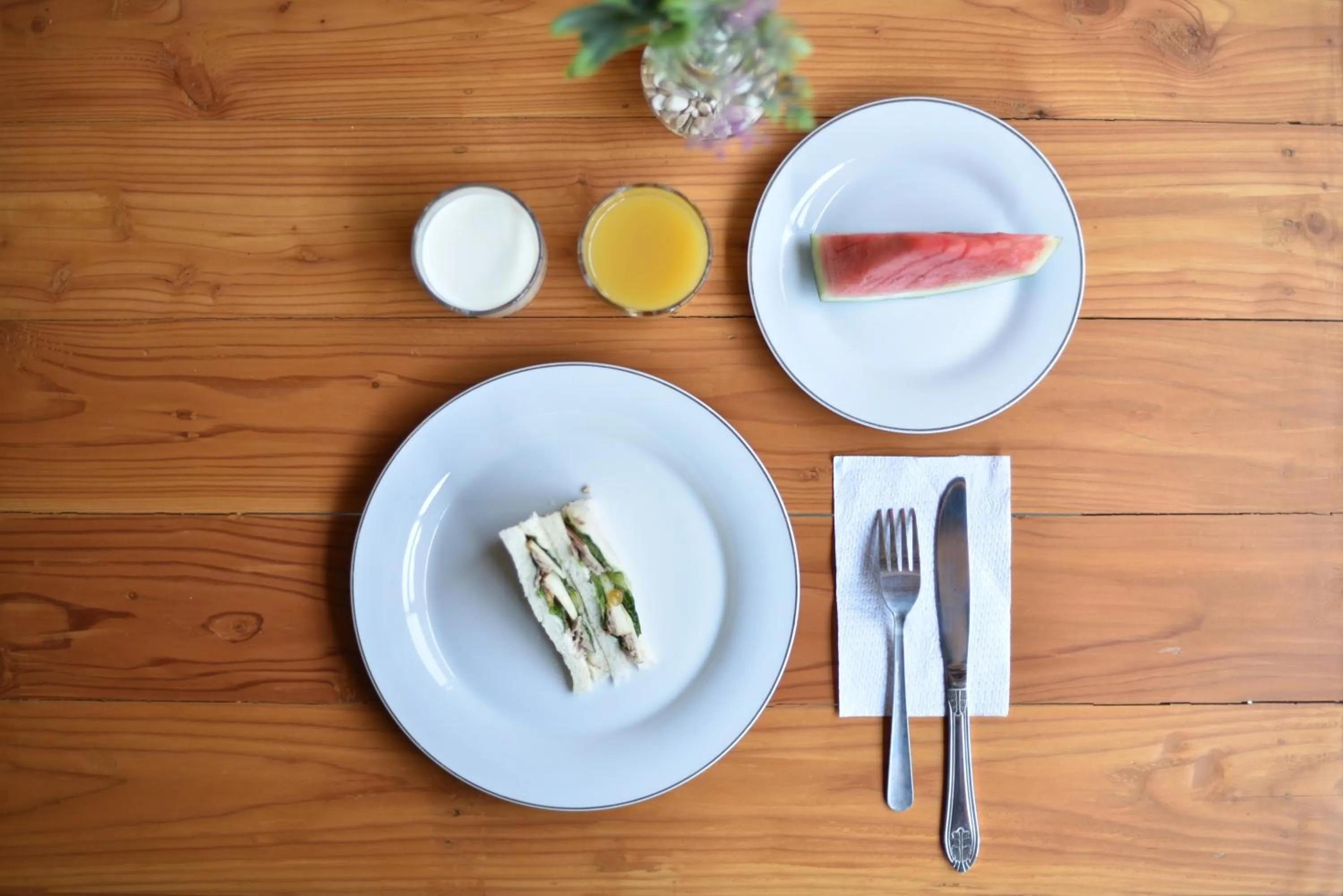 American breakfast in Mogens Guesthouse