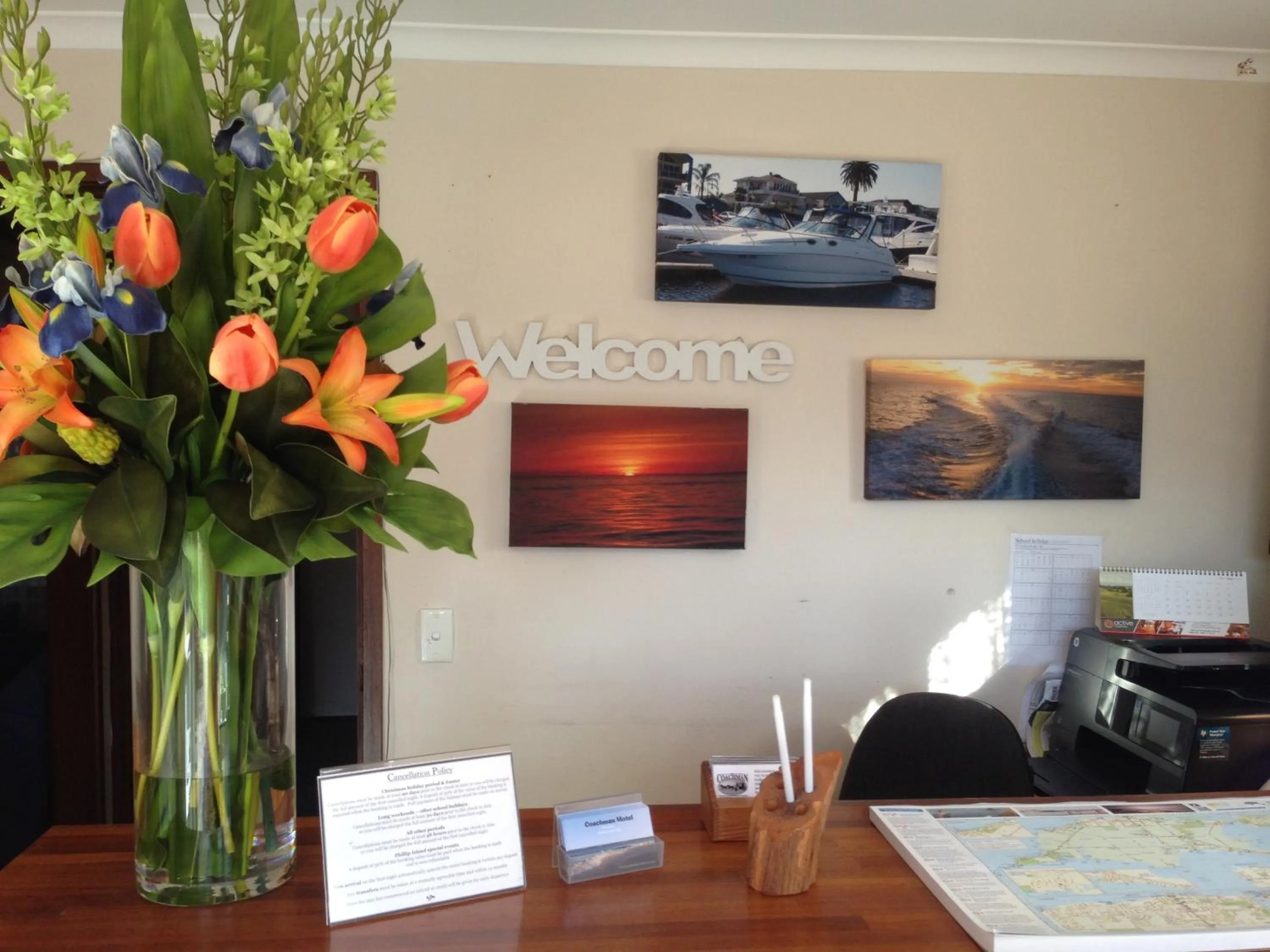 Lobby or reception in Coachman Motel and Holiday Units