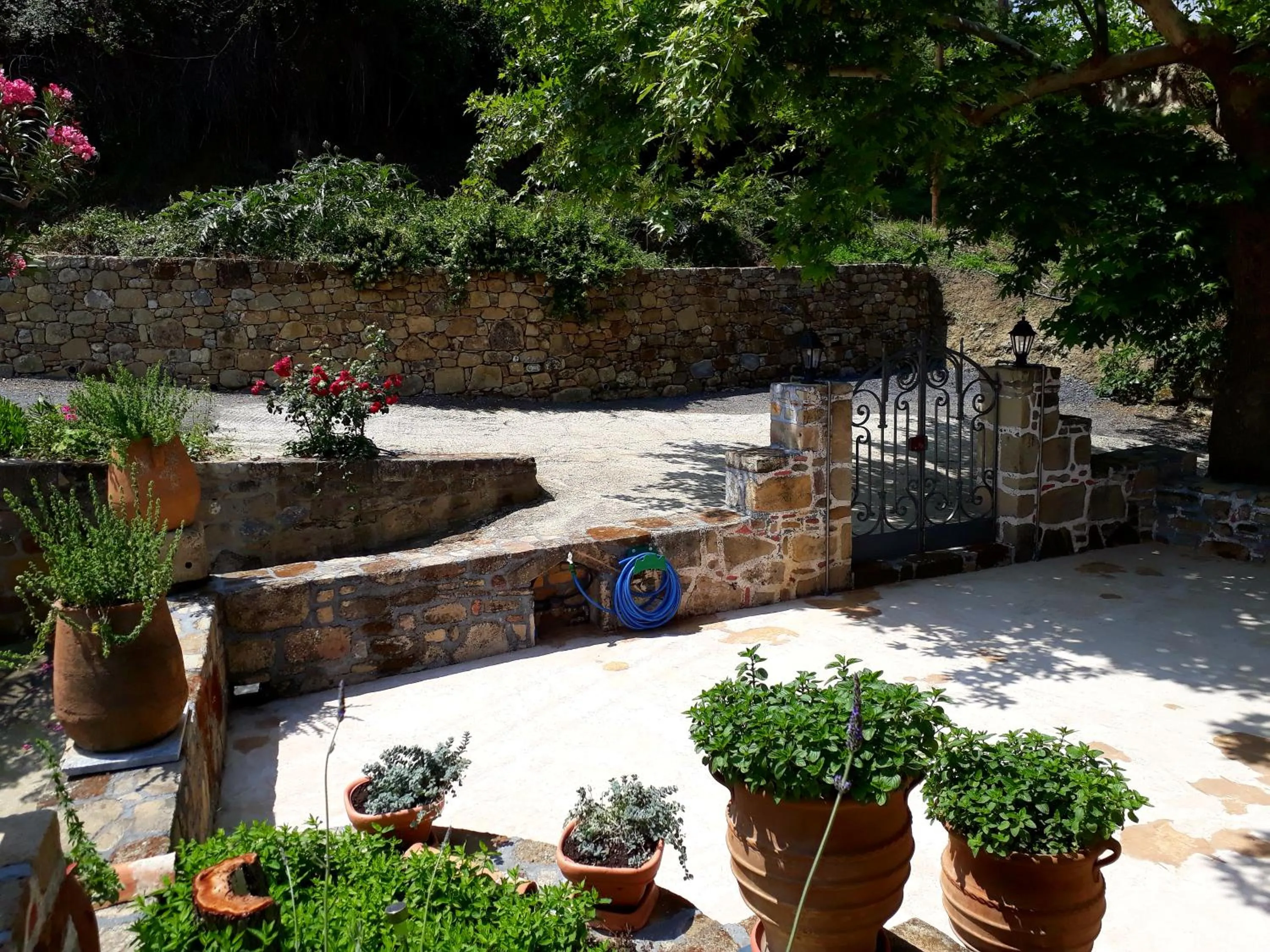 Patio in Traditional House Koukounara