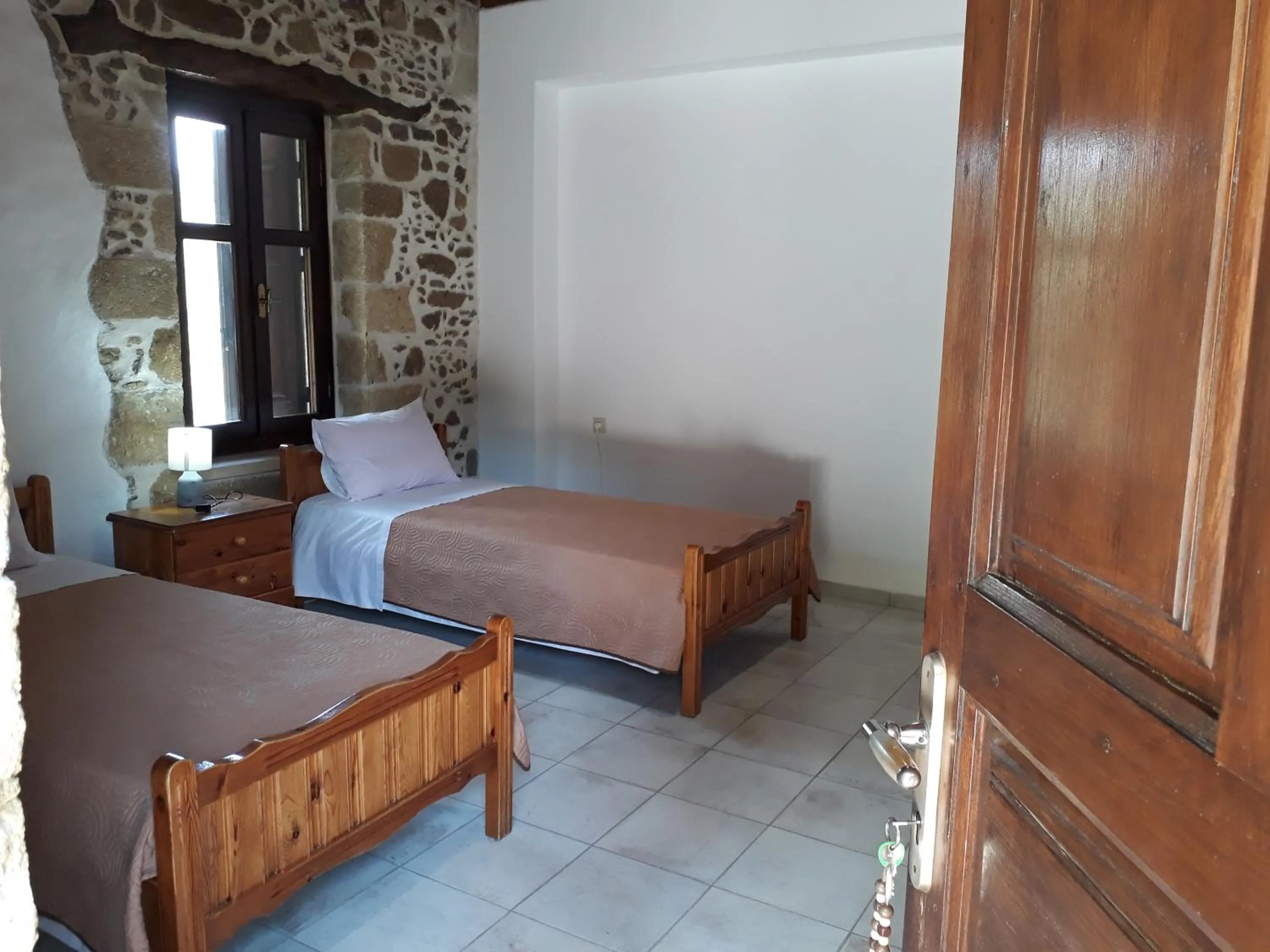 Bed in Traditional House Koukounara