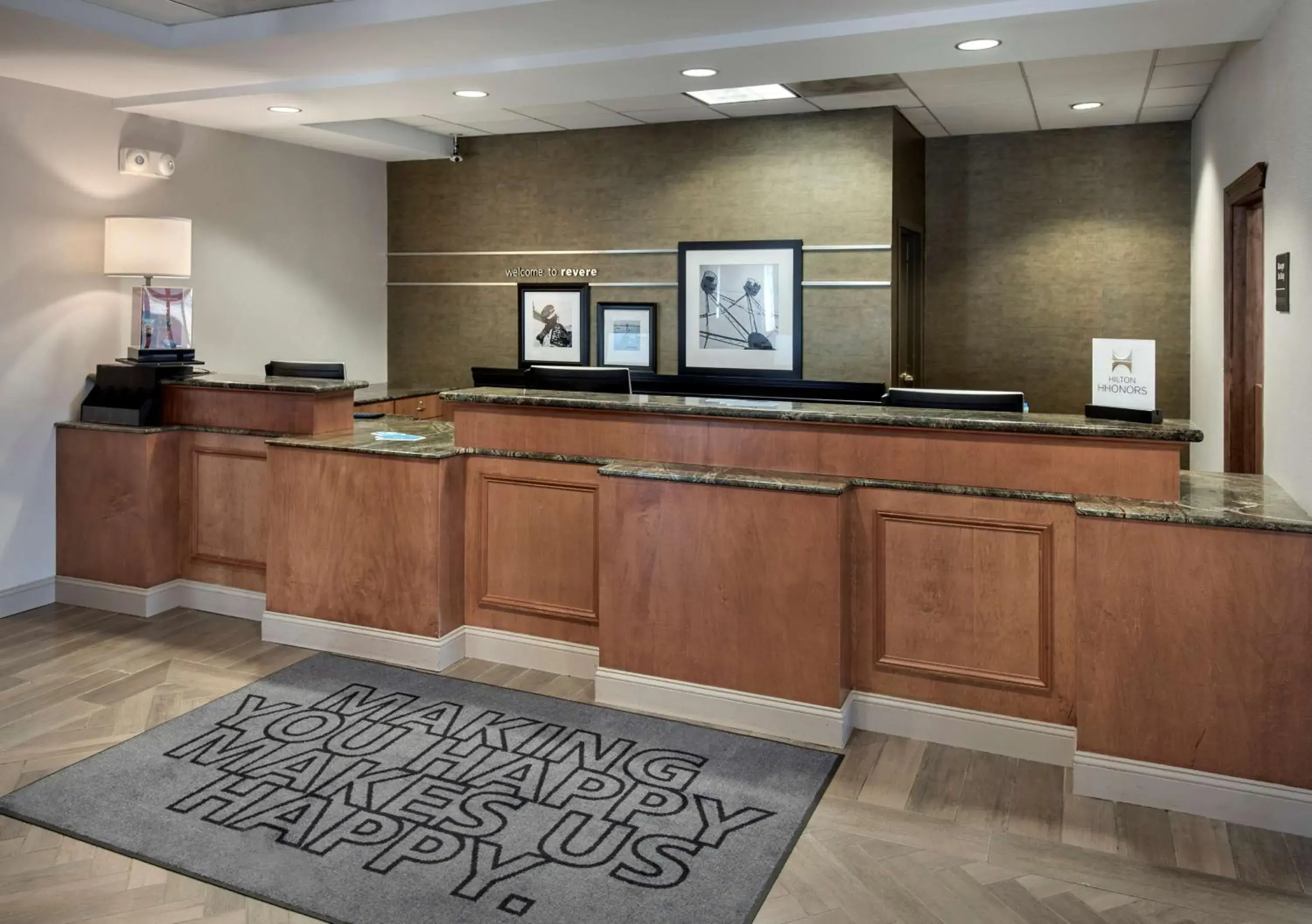 Lobby or reception in Hampton Inn Boston Logan Airport Lobby or reception in Hampton Inn Boston Logan Airport