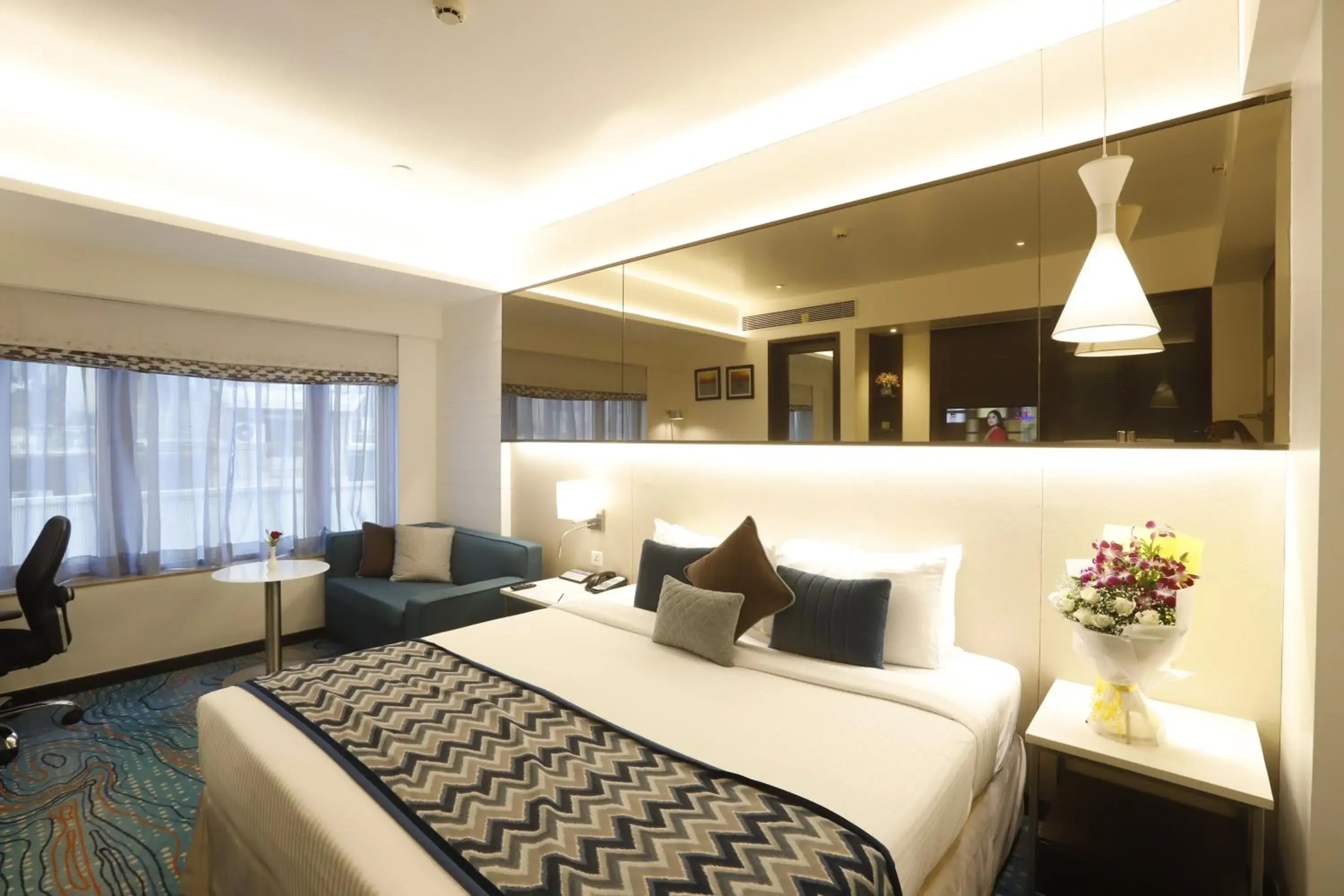 Bed in The Sahil Hotel Bed in The Sahil Hotel