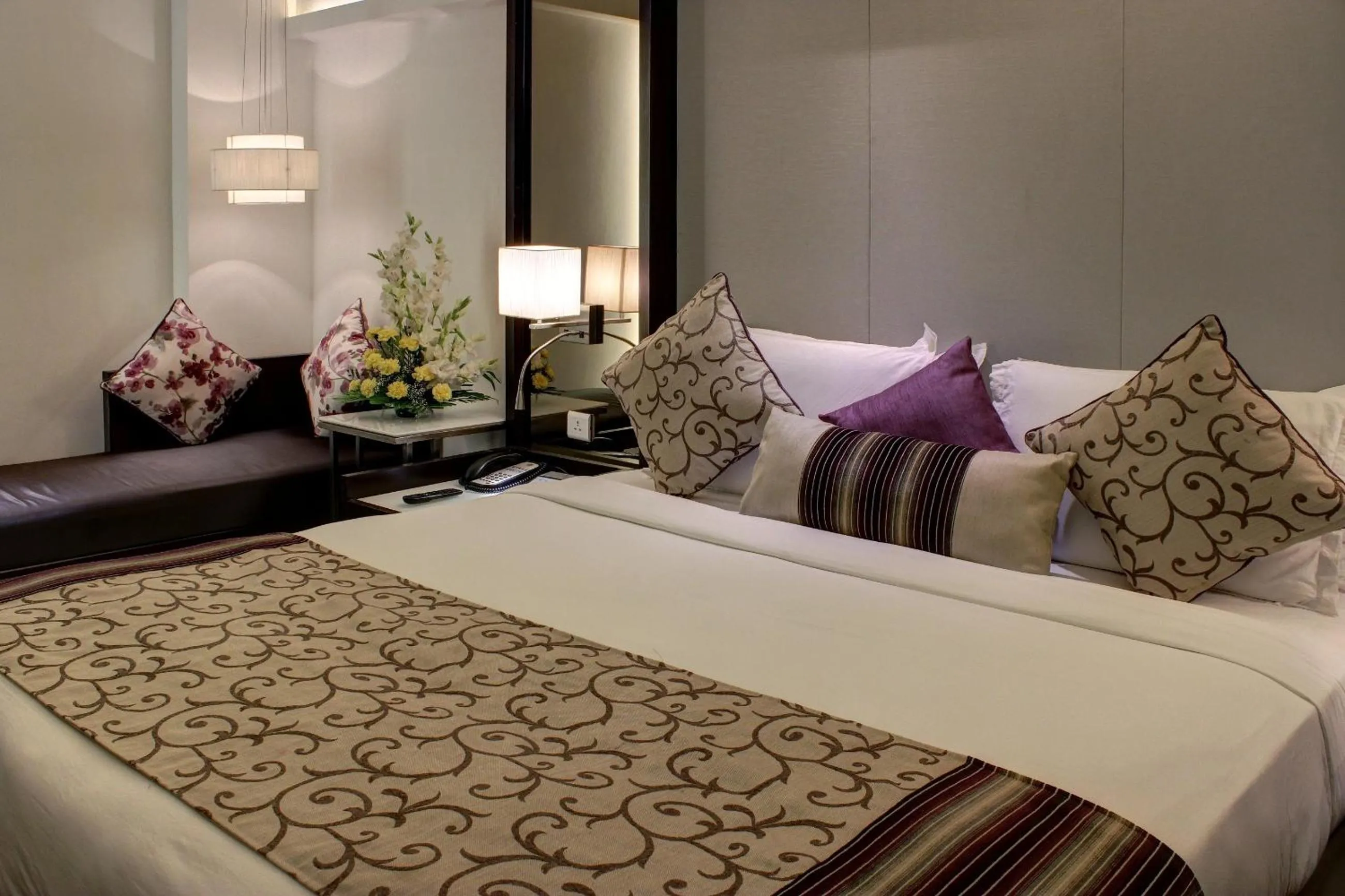 Bed in The Sahil Hotel