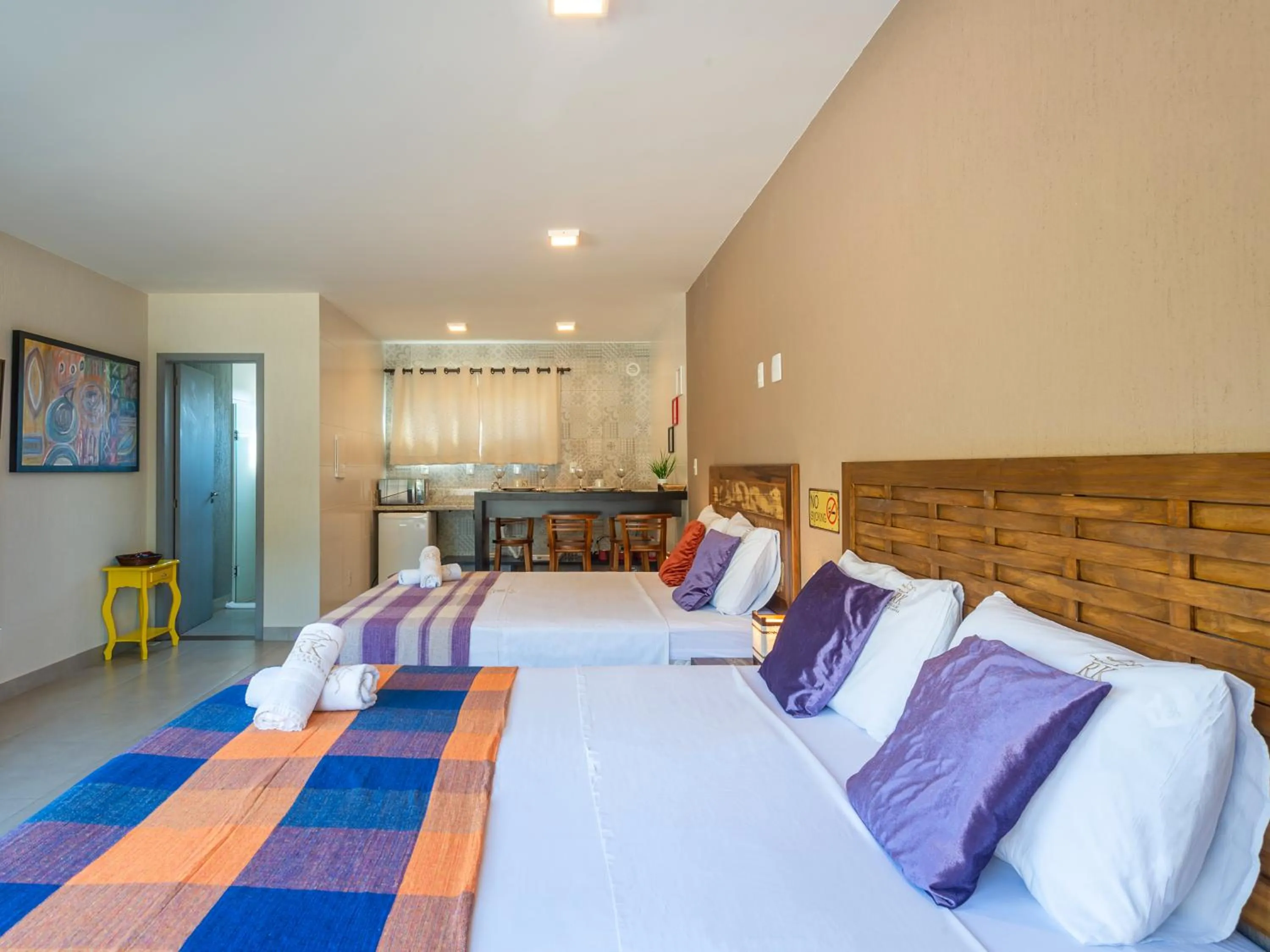 Decorative detail, Bed in Pousada Rosa Karioka - Praia do Rosa