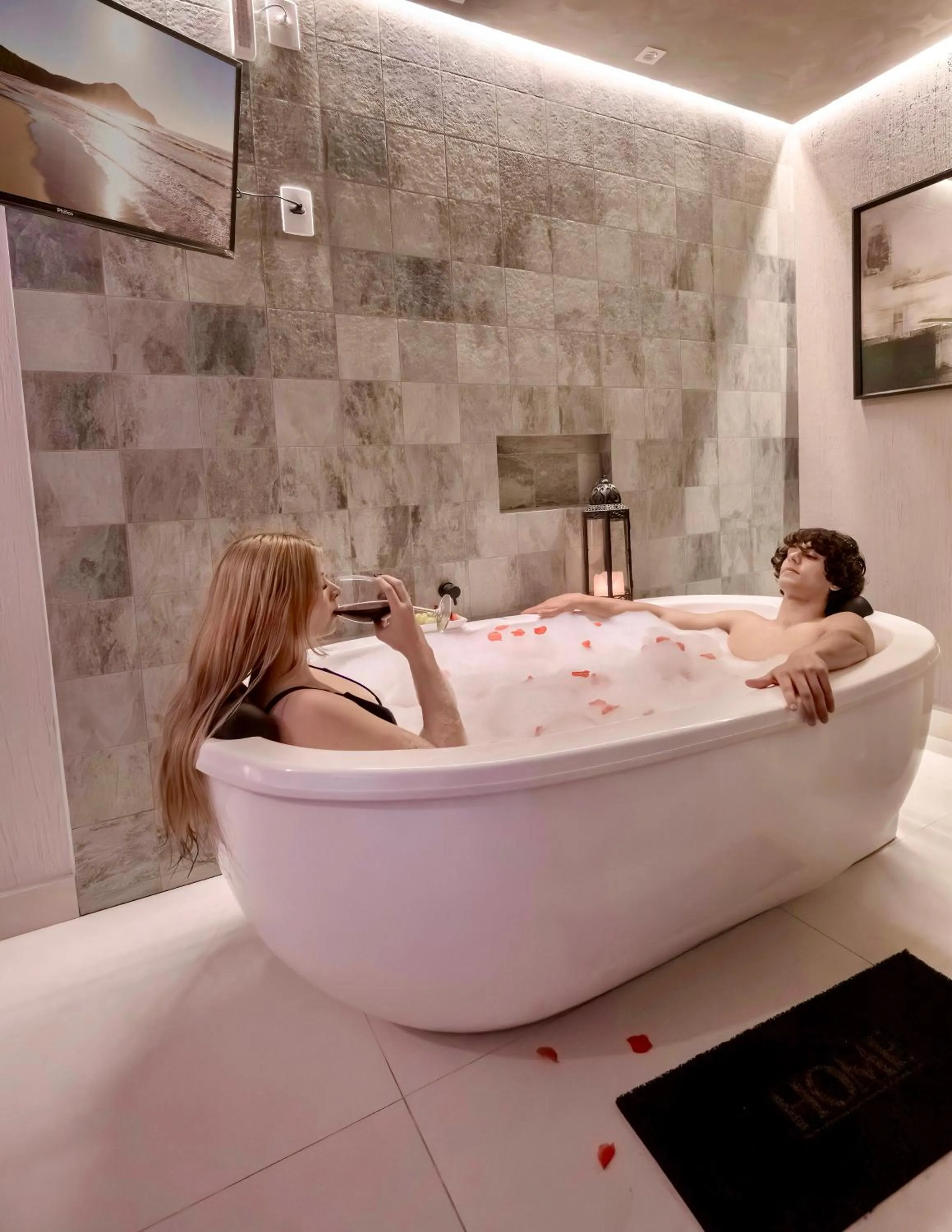 Bath in Pousada Rosa Karioka - Praia do Rosa