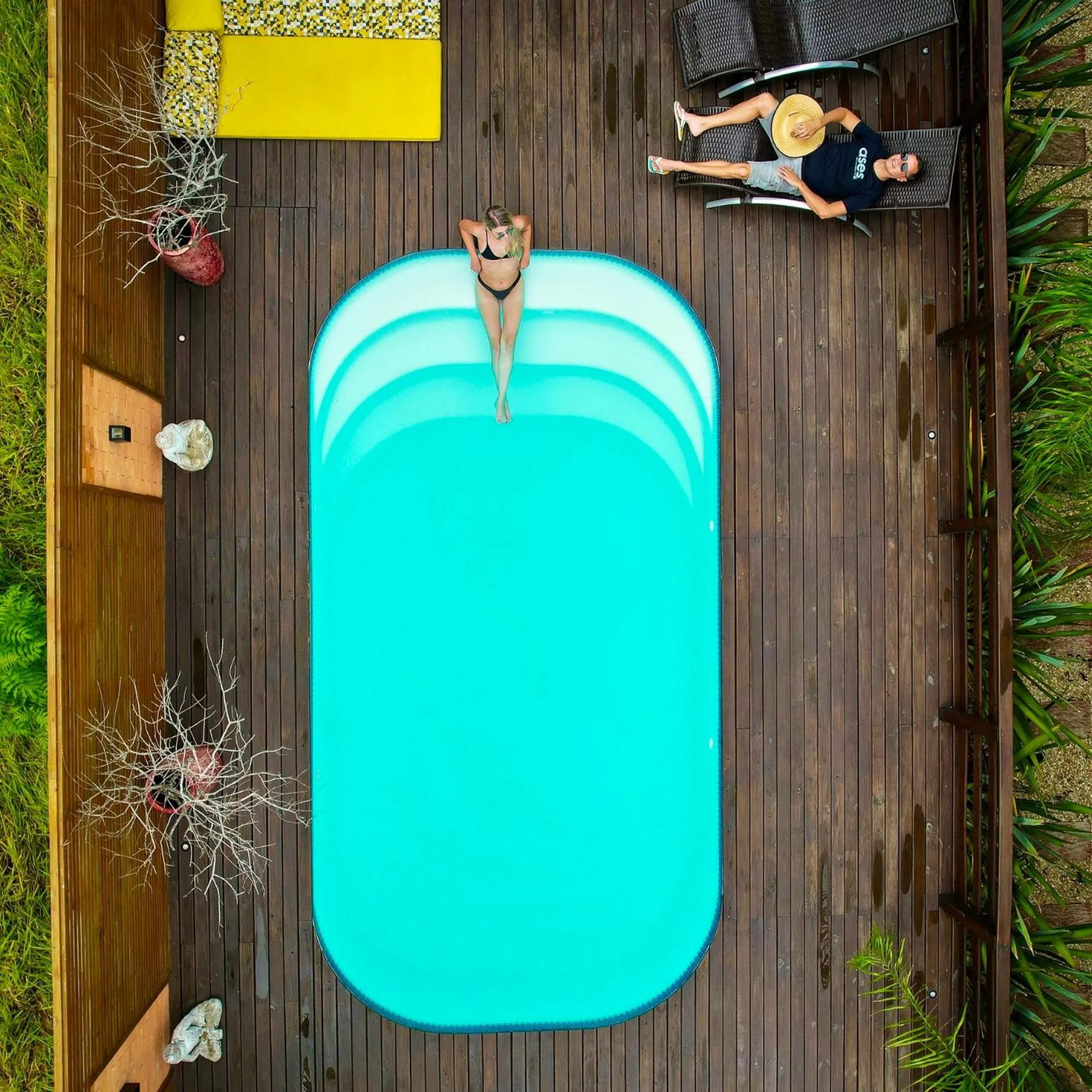 Pool view in Pousada Rosa Karioka - Praia do Rosa