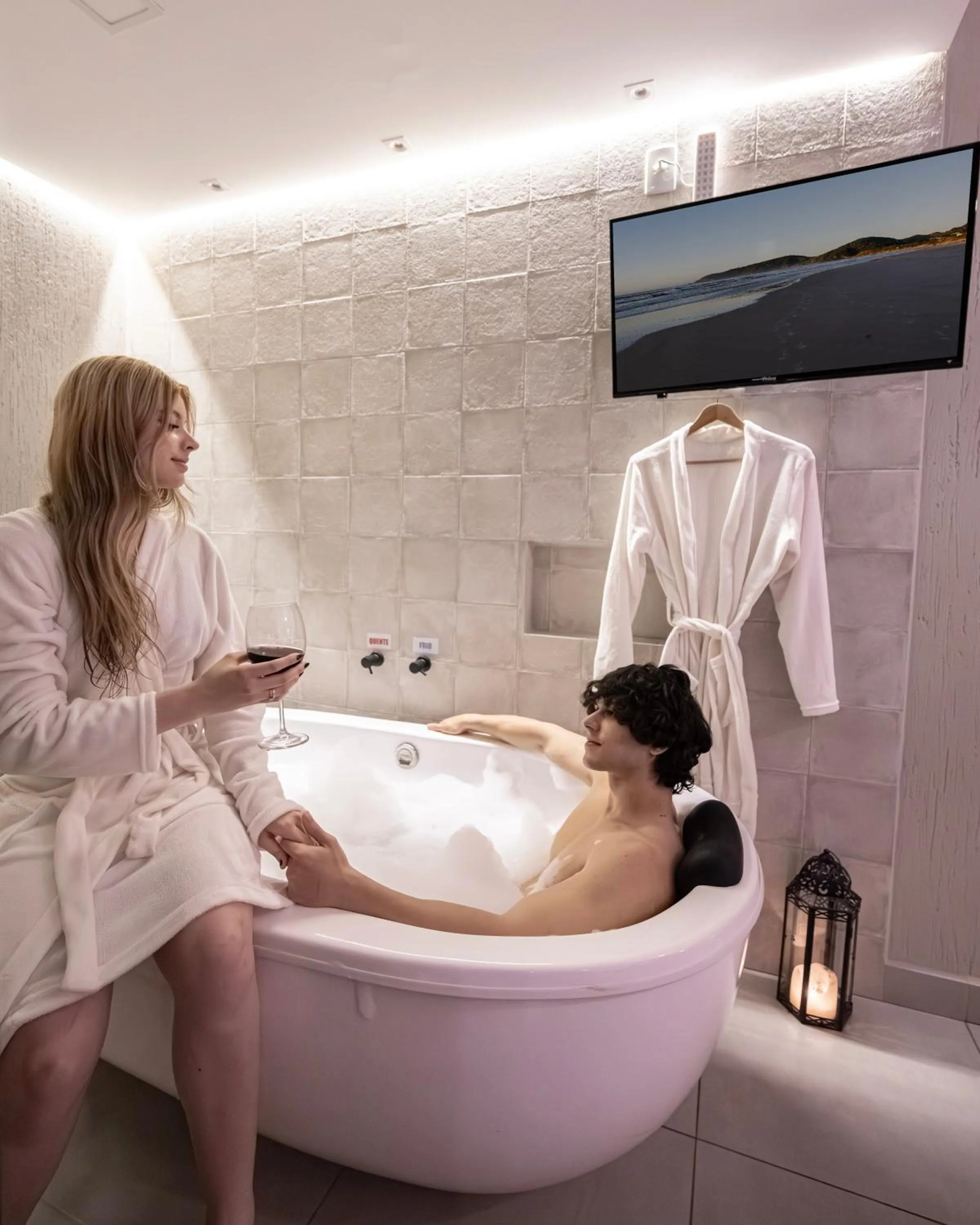 Bath in Pousada Rosa Karioka - Praia do Rosa