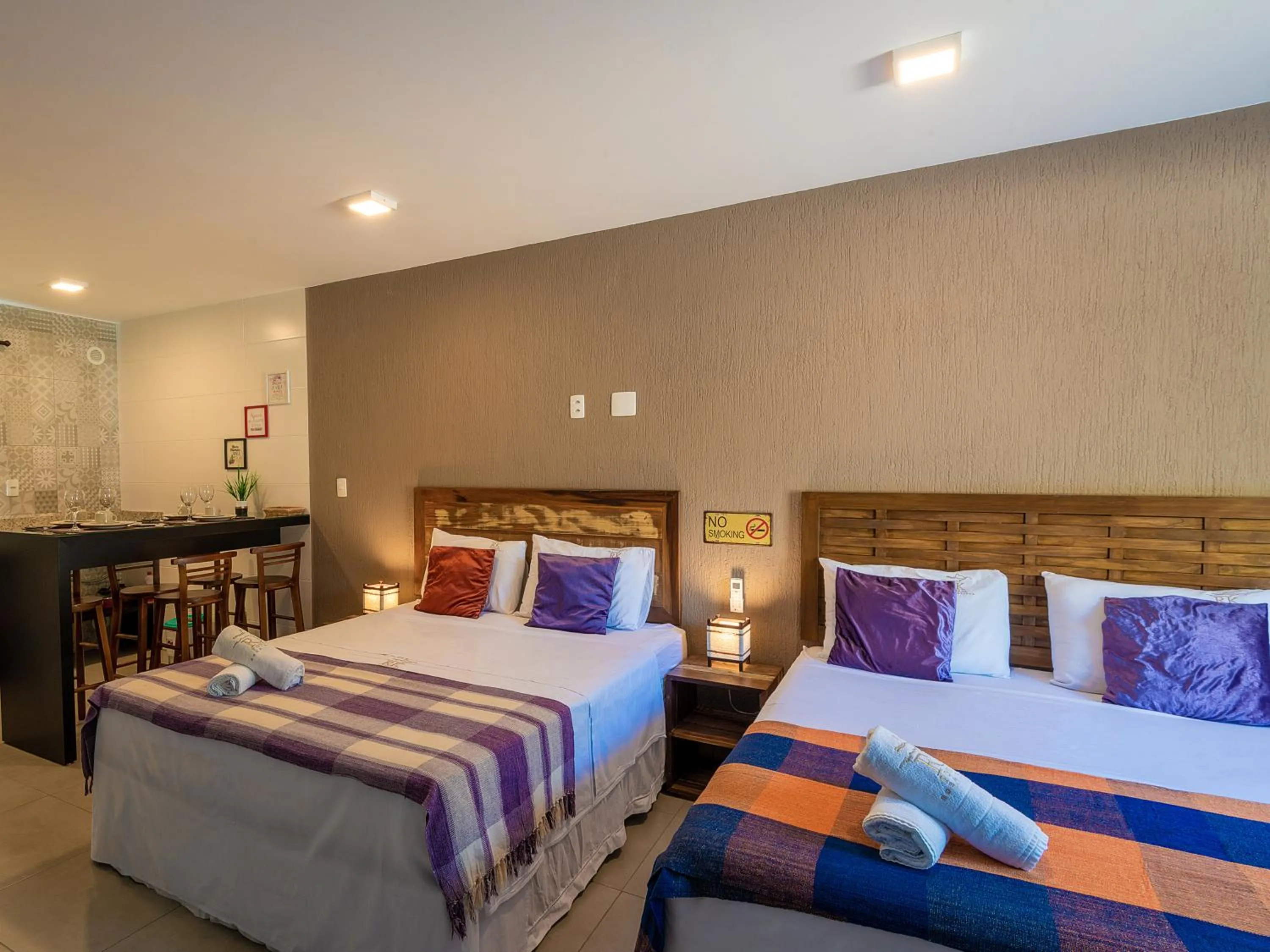 Decorative detail, Bed in Pousada Rosa Karioka - Praia do Rosa