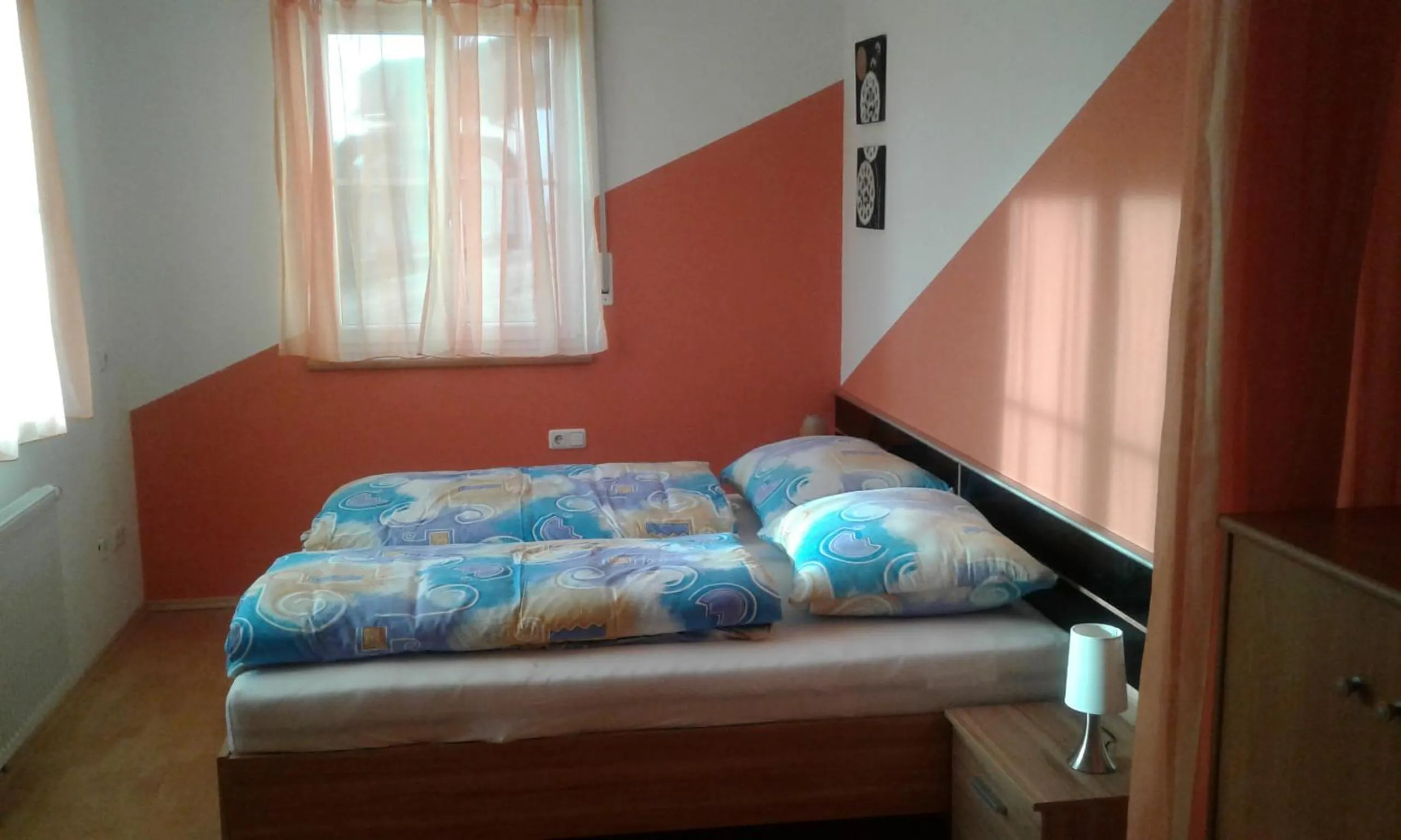 Bed in Ferienwohnung Susanne