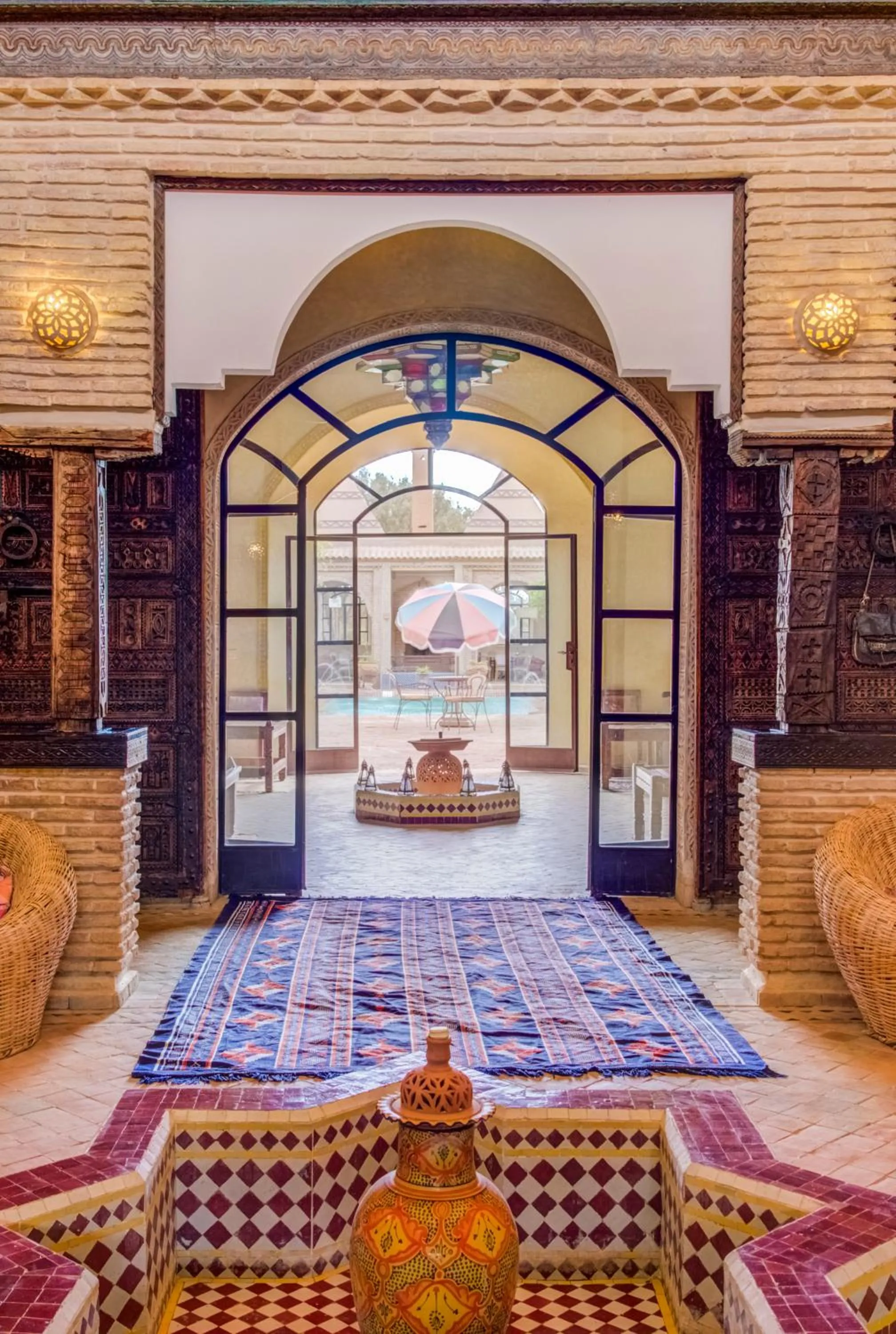 Living room in Riad Jnane Ines