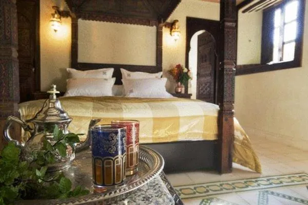 Bed in Riad Jnane Ines