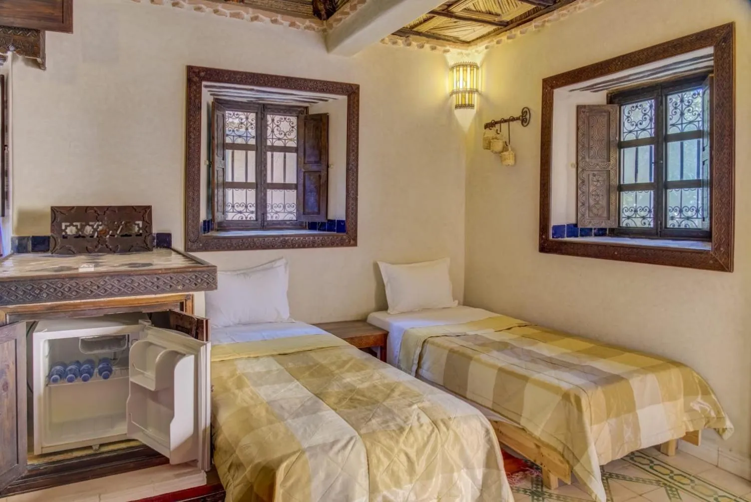 Bed in Riad Jnane Ines