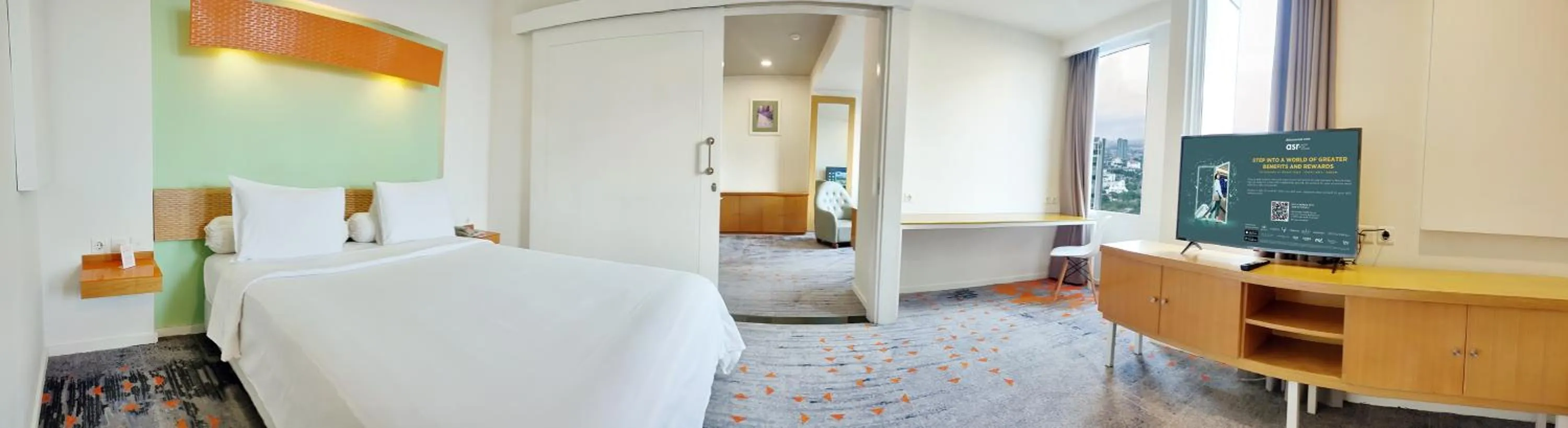 Bedroom, Bed in HARRIS Suites fx Sudirman