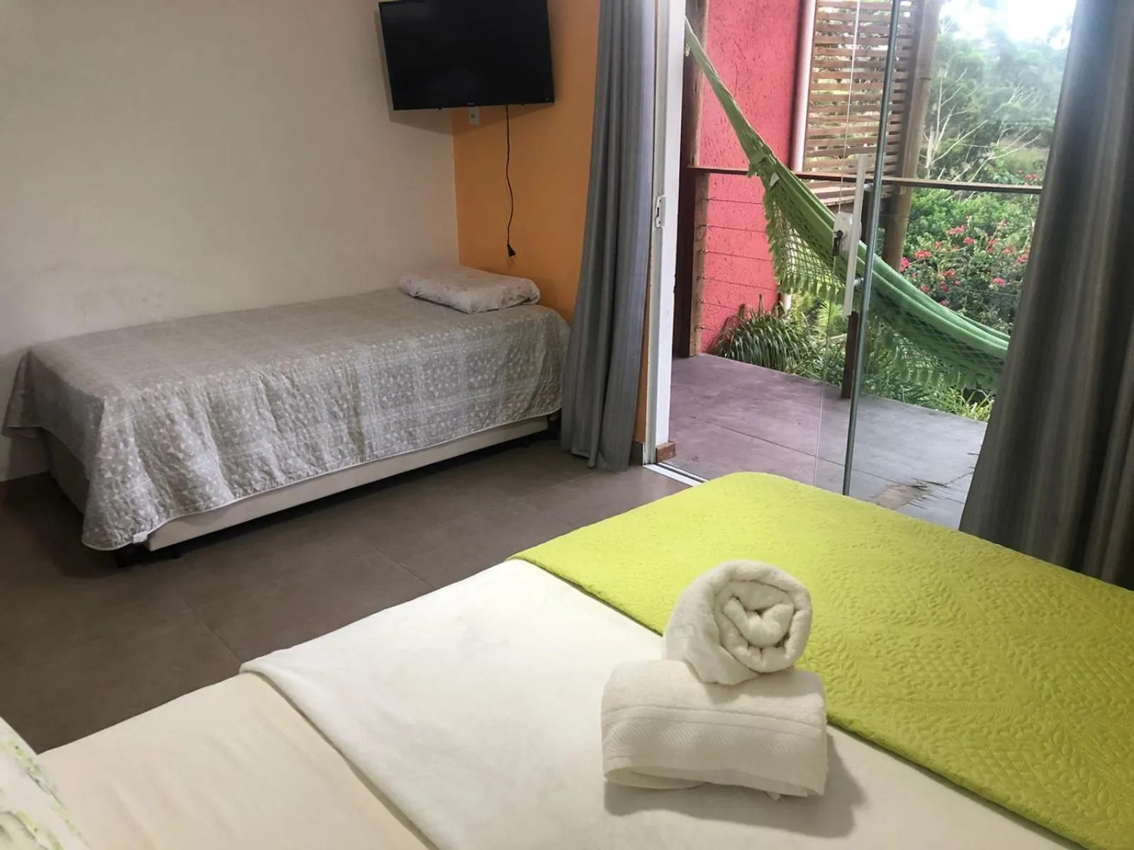 Bed in Pousada Rosa Negra