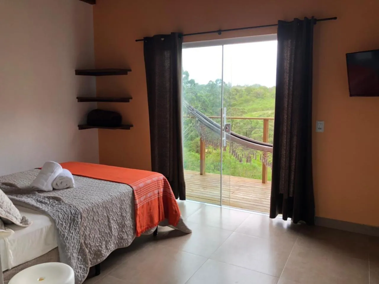 Bed in Pousada Rosa Negra