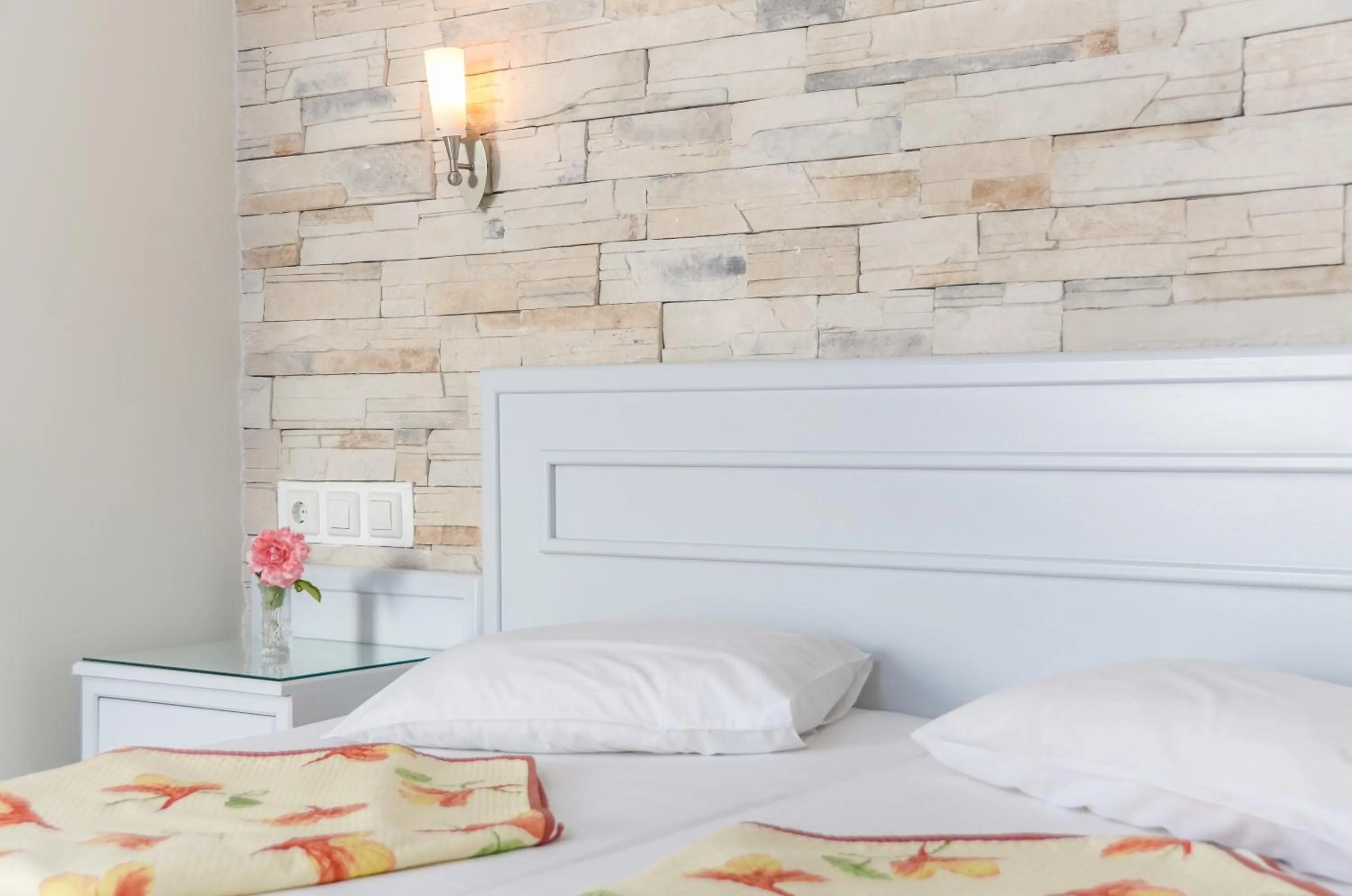 Decorative detail, Bed in Plaka Hotel I