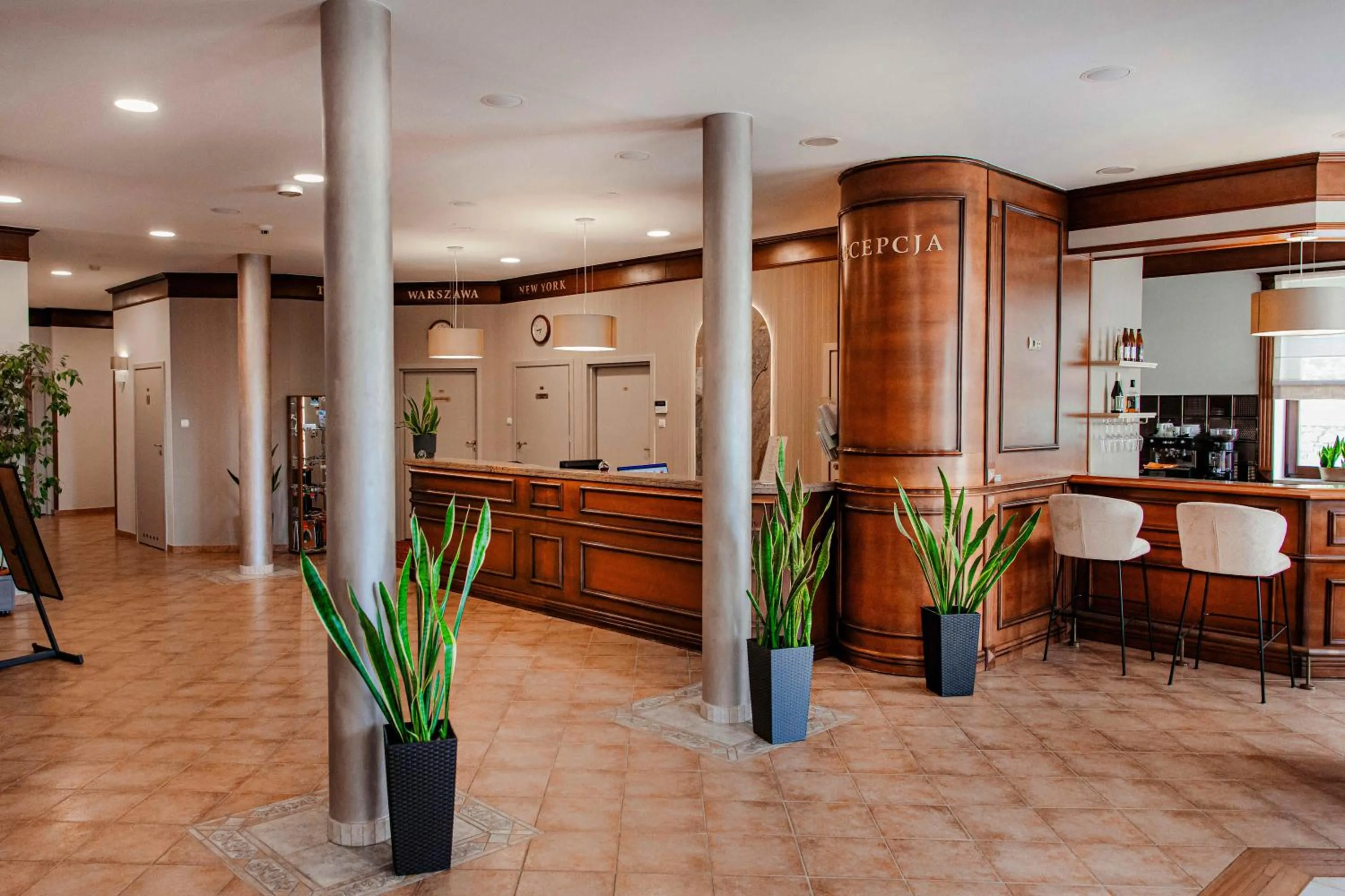 Lobby or reception in Hotel Basztowy