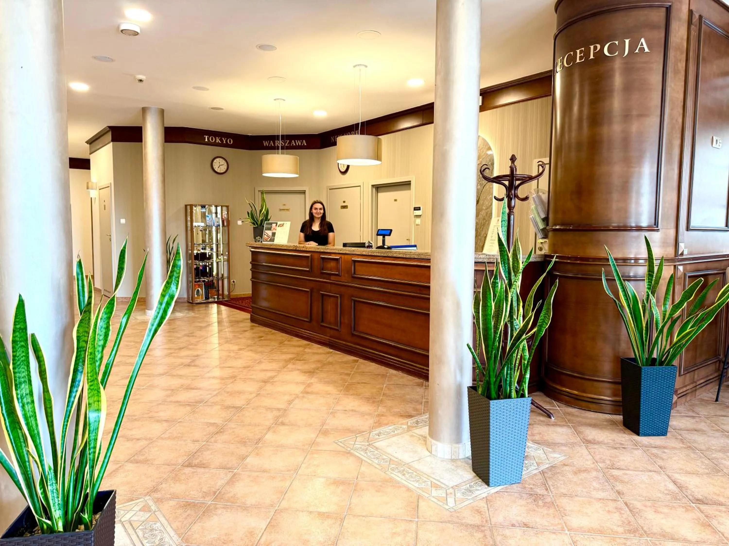 Lobby or reception in Hotel Basztowy
