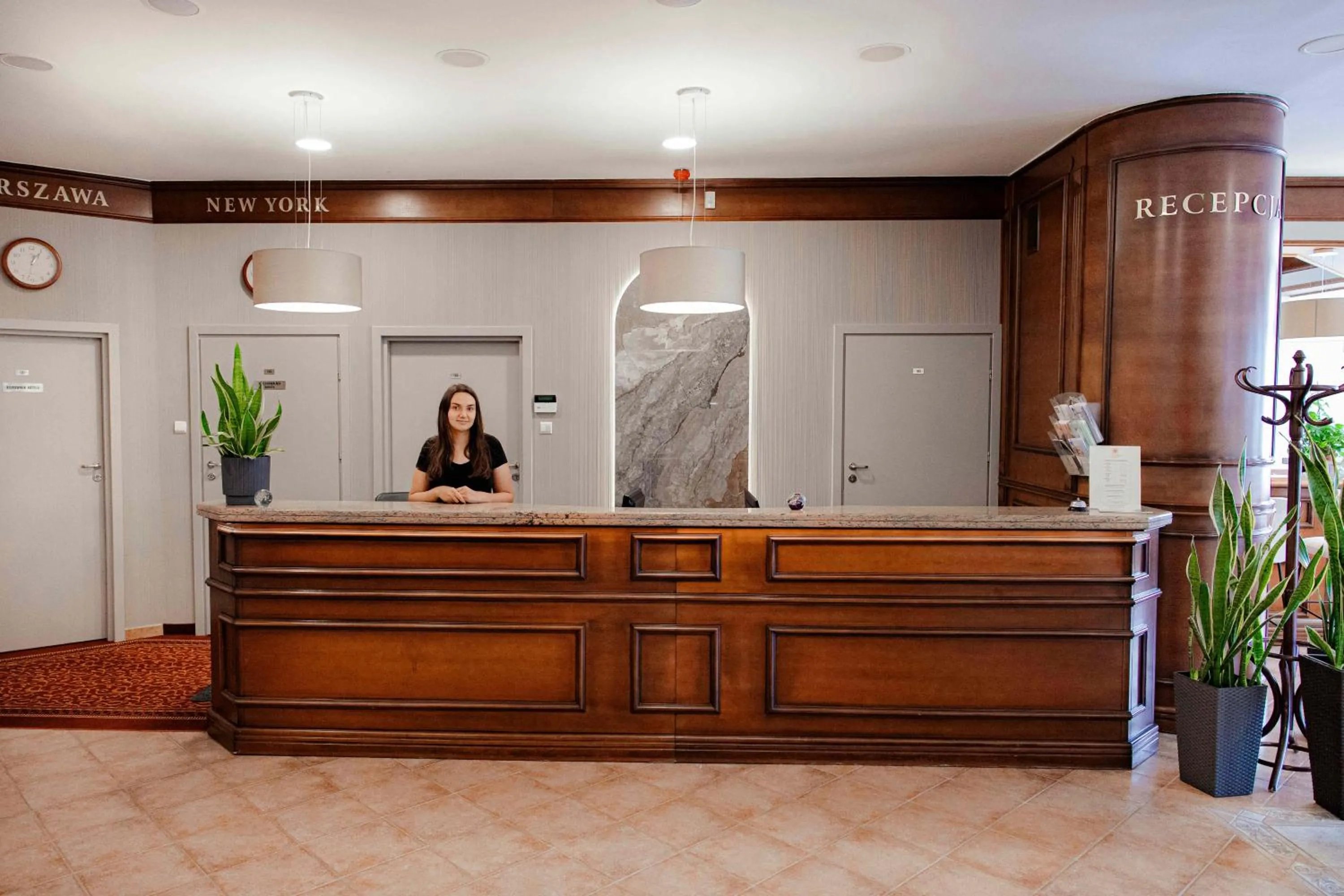 Lobby or reception in Hotel Basztowy