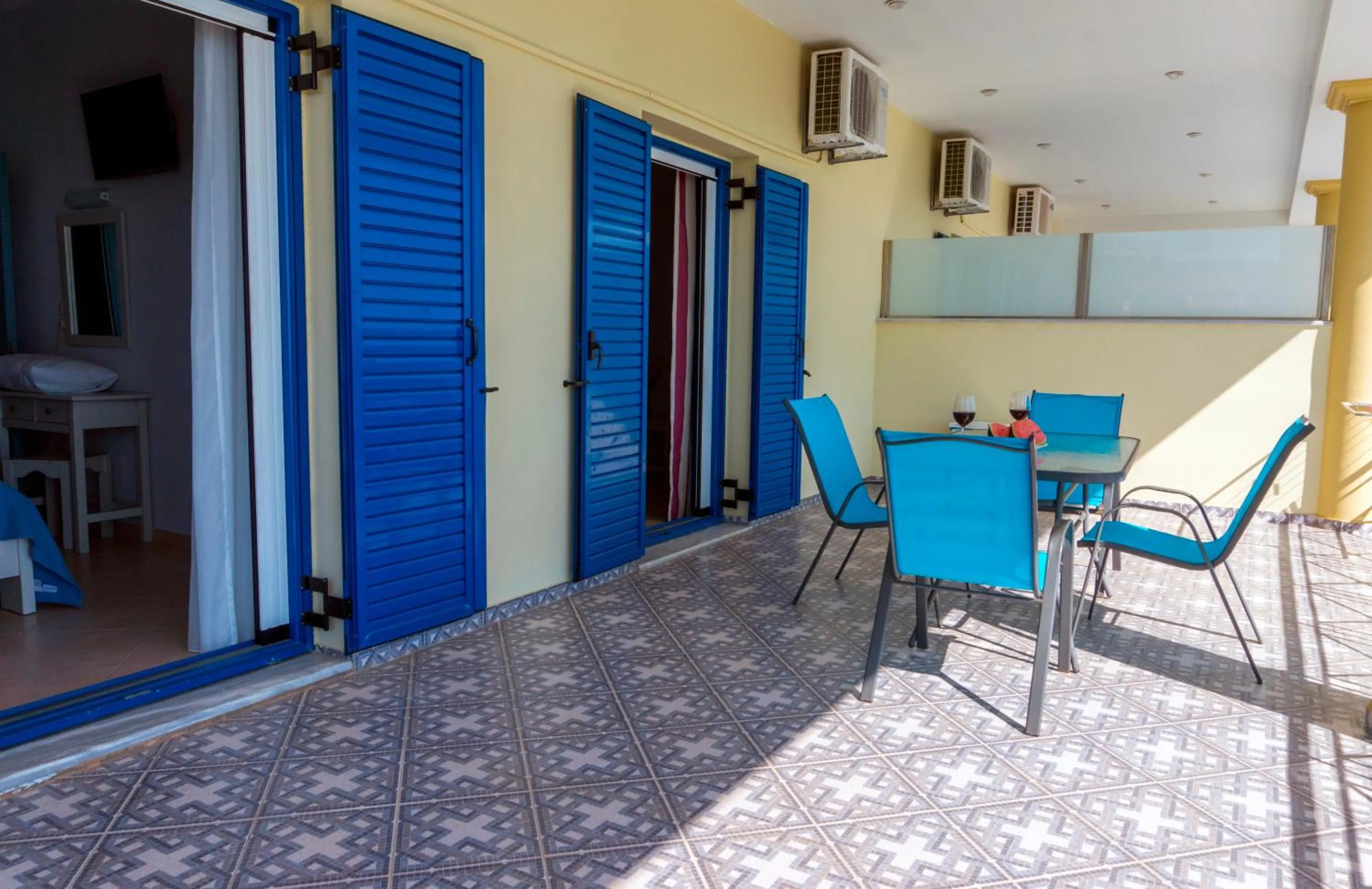 Balcony/Terrace in Hotel Loukas Vrachos
