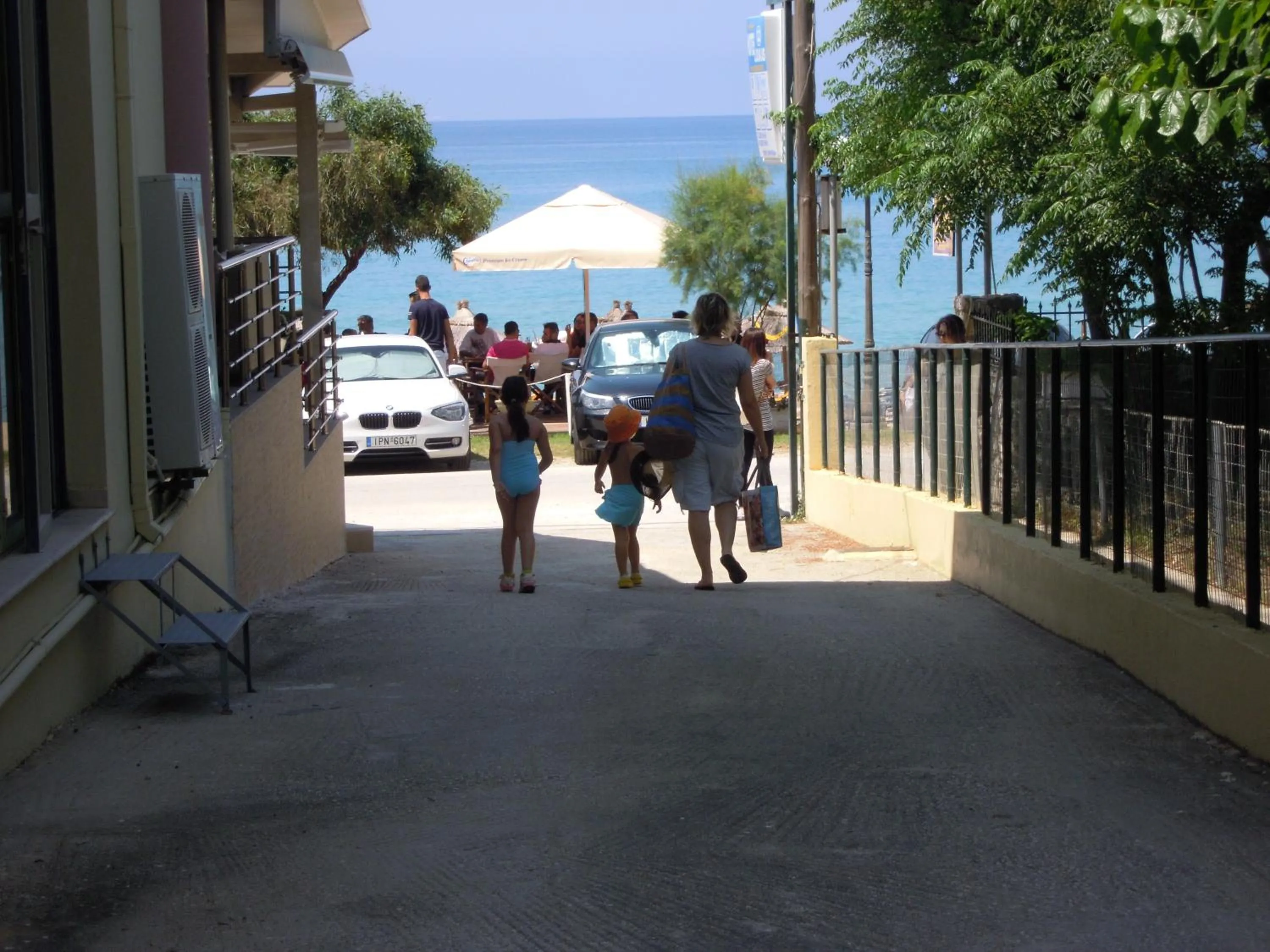 Beach in Hotel Loukas Vrachos