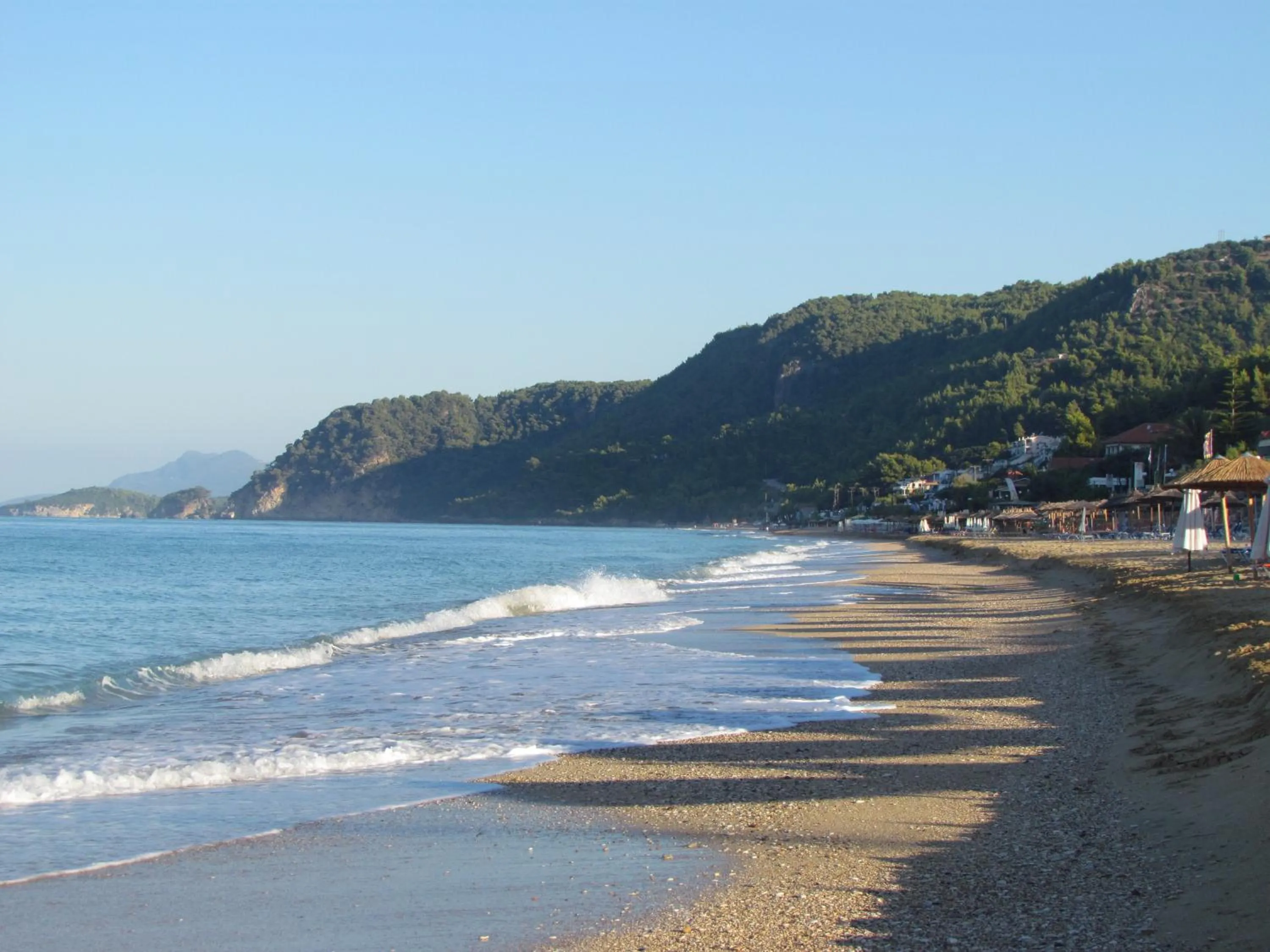 Beach in Hotel Loukas Vrachos