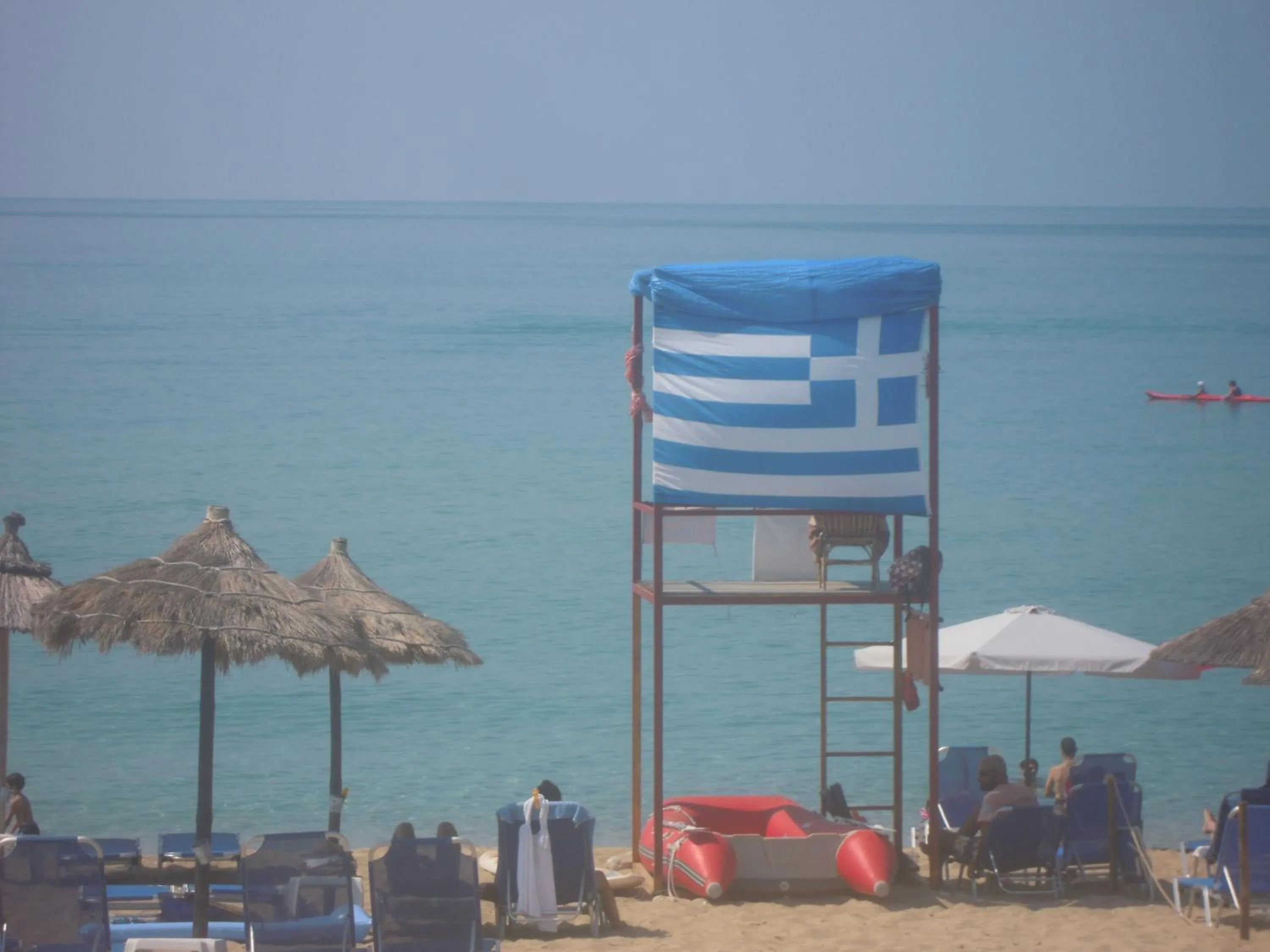 Beach in Hotel Loukas Vrachos
