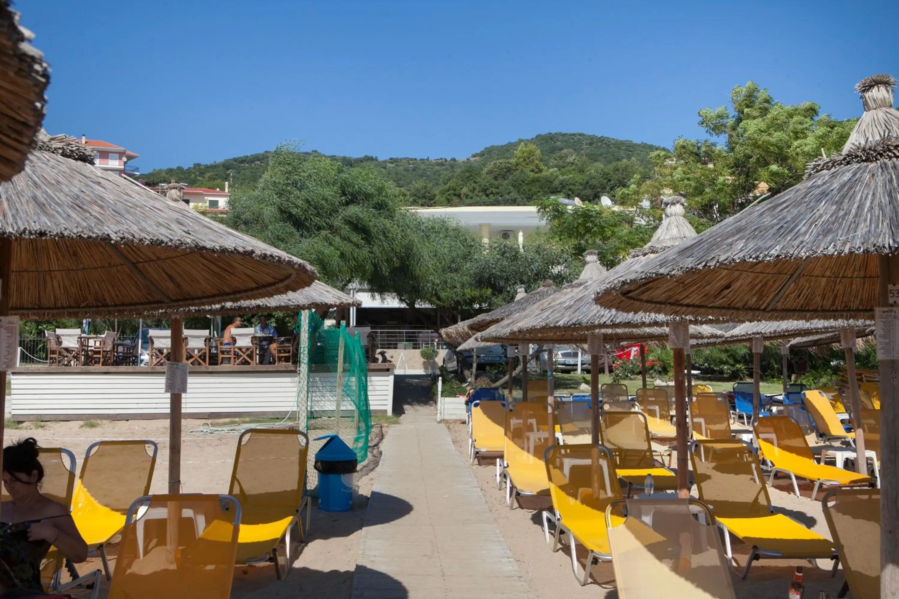Beach in Hotel Loukas Vrachos