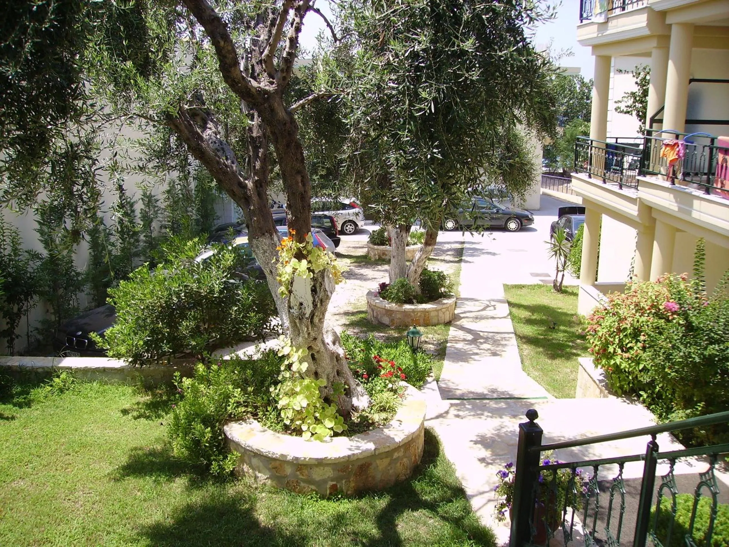 Garden in Hotel Loukas Vrachos
