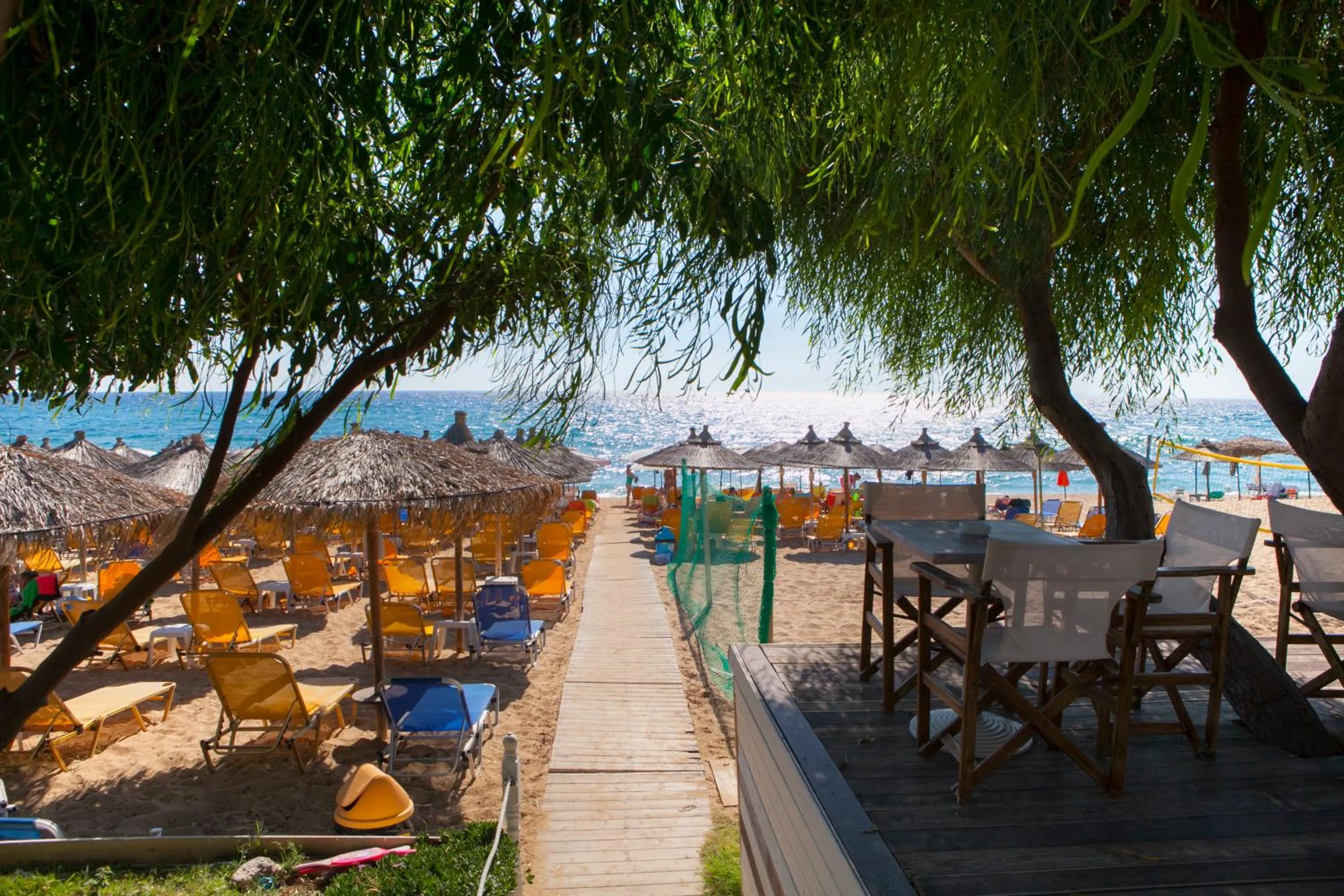 Beach in Hotel Loukas Vrachos