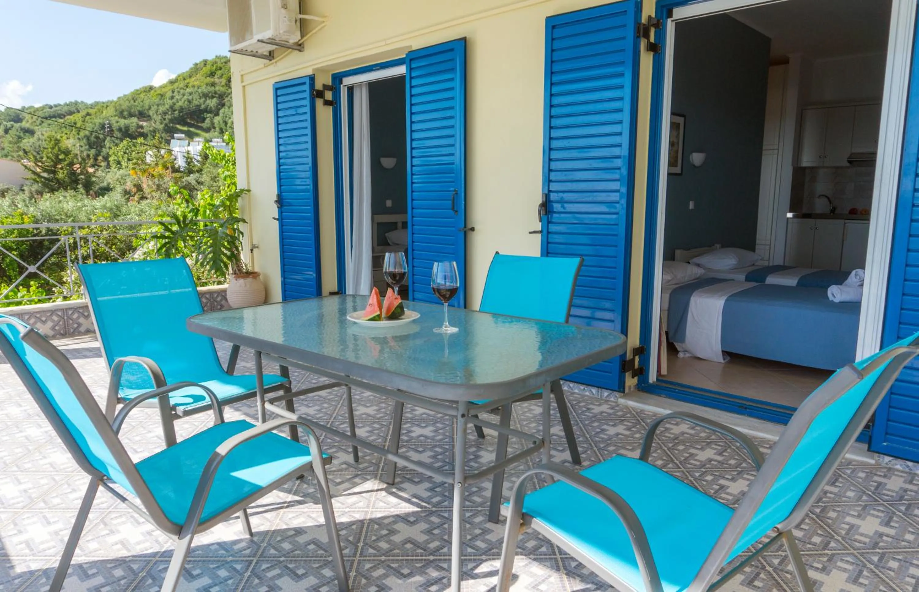 Balcony/Terrace in Hotel Loukas Vrachos