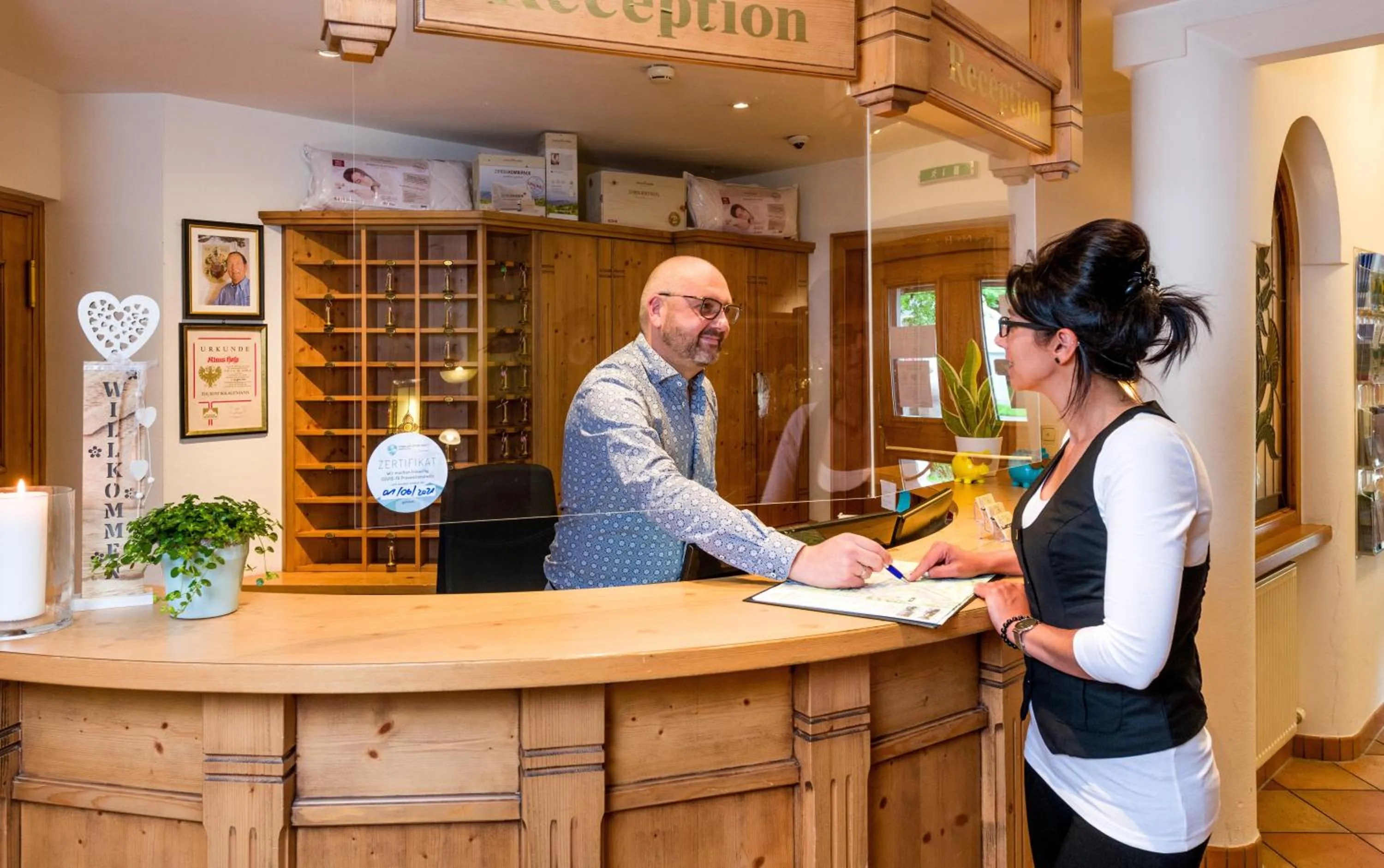 Lobby or reception in Hotel Moserhof