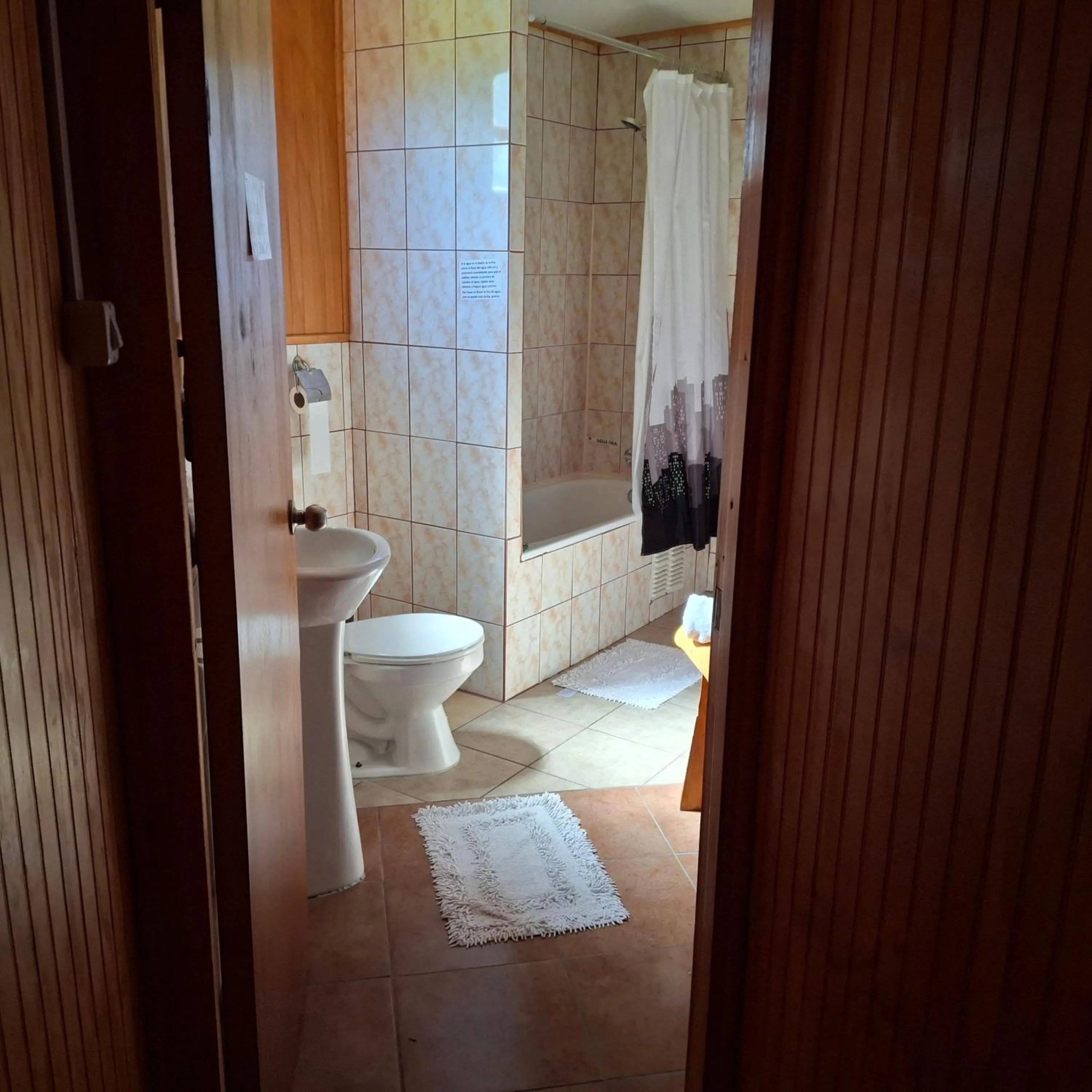 Shower in Los Mañíos Del Queulat Puyuhuapi