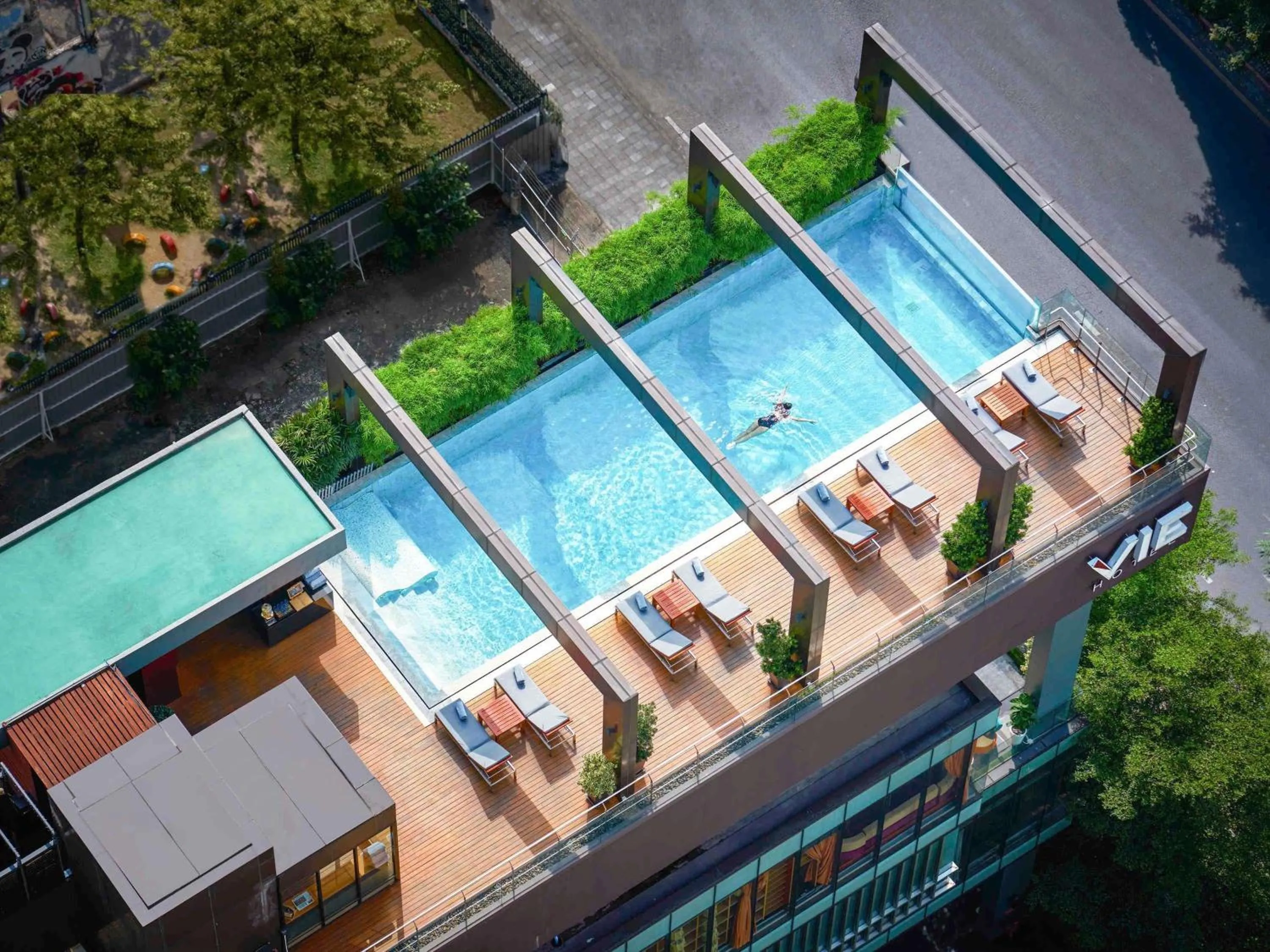 Pool view in VIE Hotel Bangkok - MGallery Collection