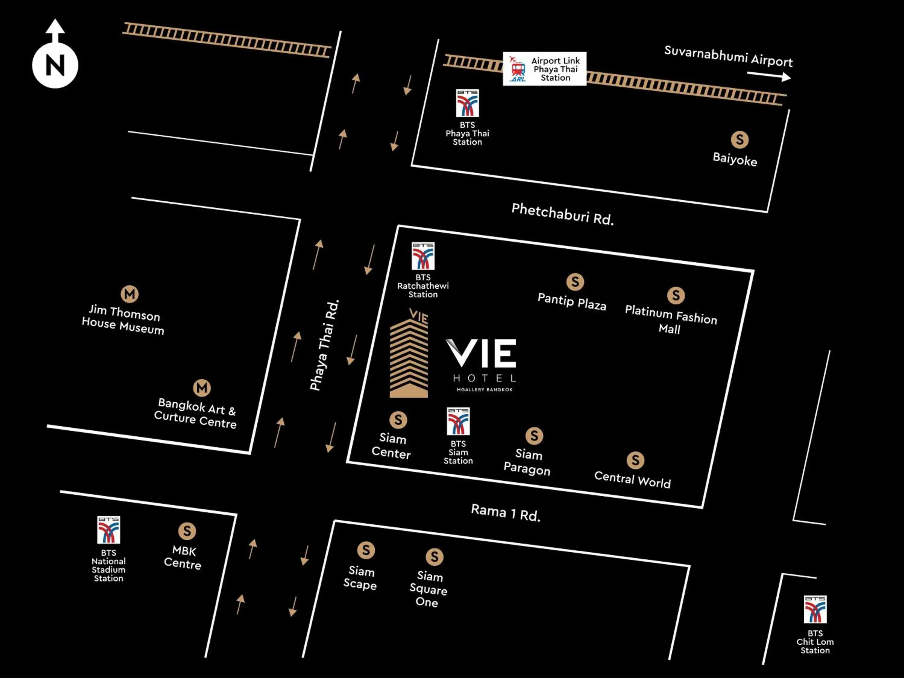 Landmark view in VIE Hotel Bangkok - MGallery Collection Landmark view in VIE Hotel Bangkok - MGallery Collection