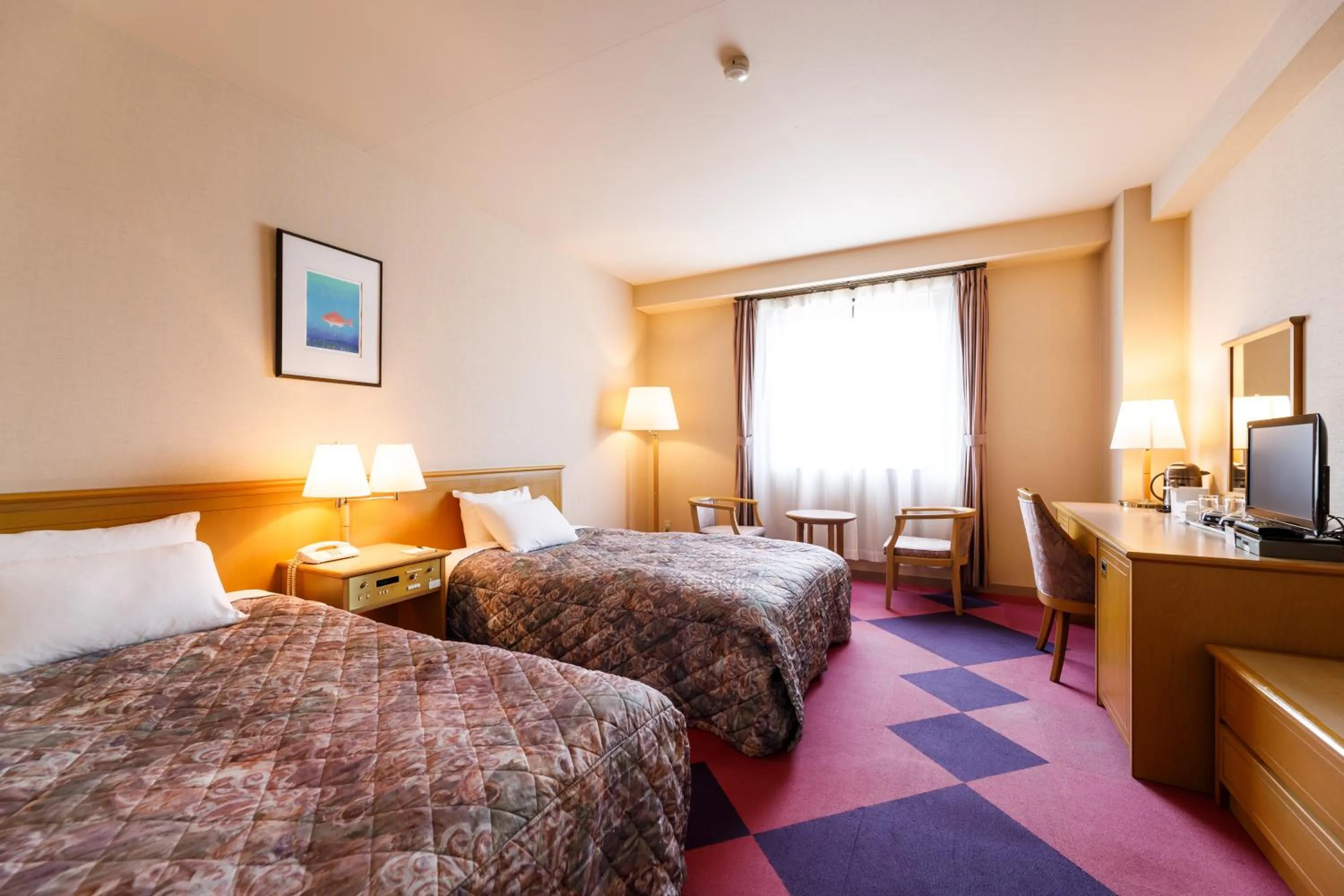 Photo of the whole room, Bed in Fukuno Town Hotel A・Mieux