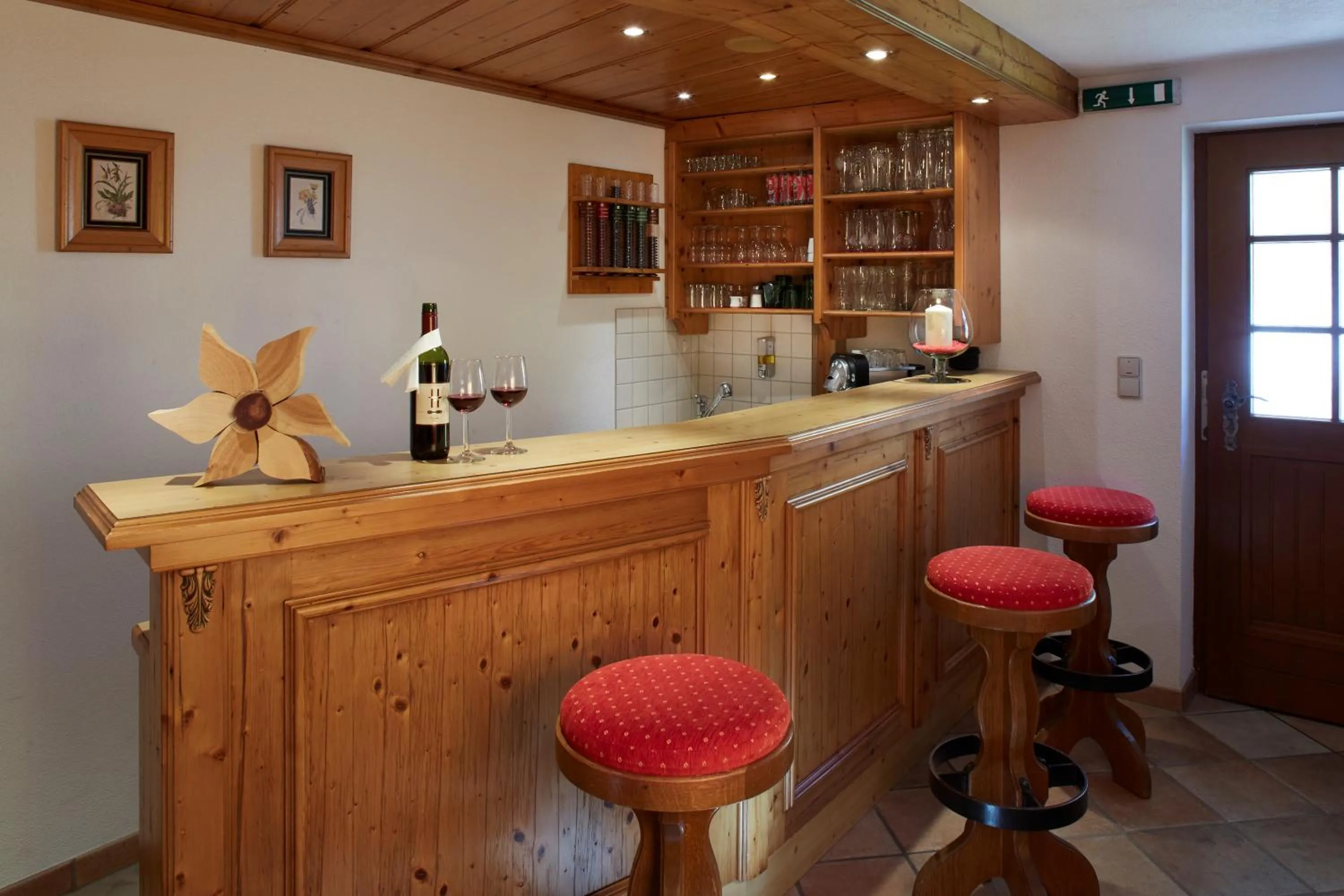 Lounge or bar in Gästehaus am Graben