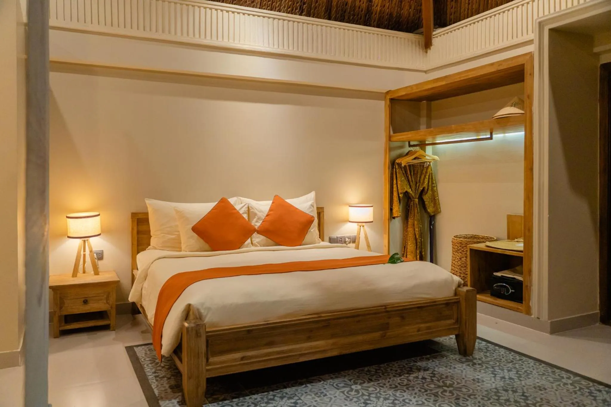 Bed in Crown Retreat Quy Nhon Resort