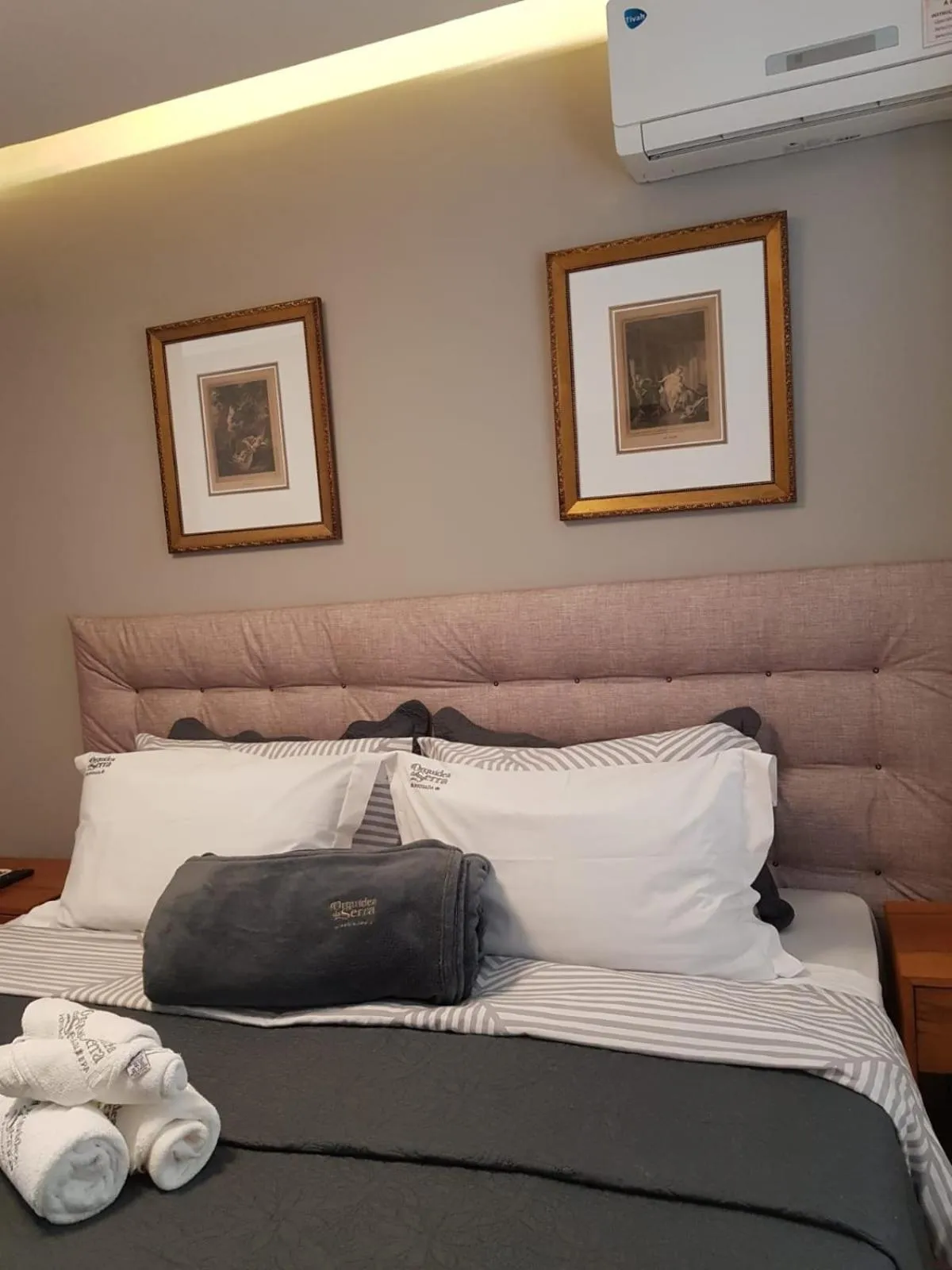 Bed in Pousada Orquidea da Serra