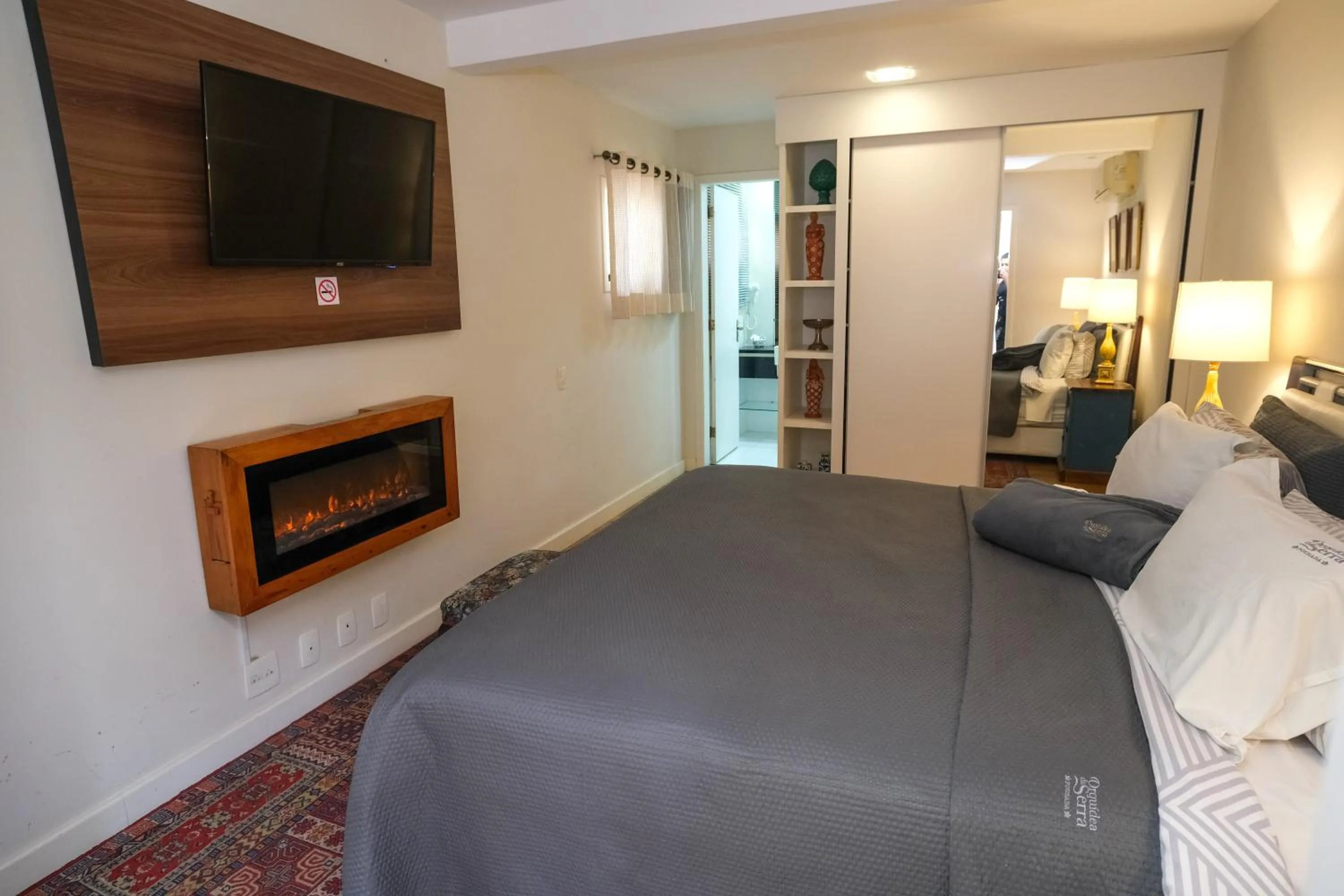 Bed in Pousada Orquidea da Serra